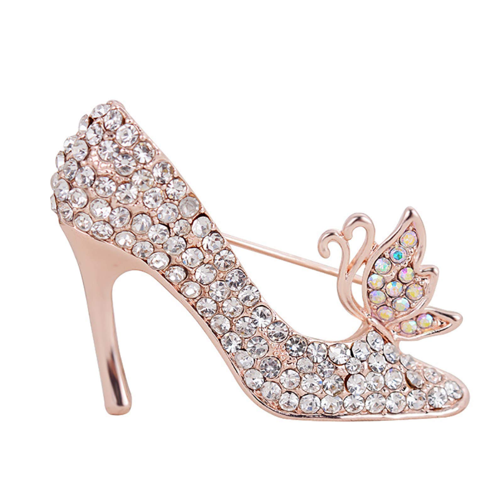 Elegant Rhinestone High Heel Brooch Pins for Women - Fashion Jewelry Accessories & Gift Ideas for Parties, Weddings, and Special Occasions