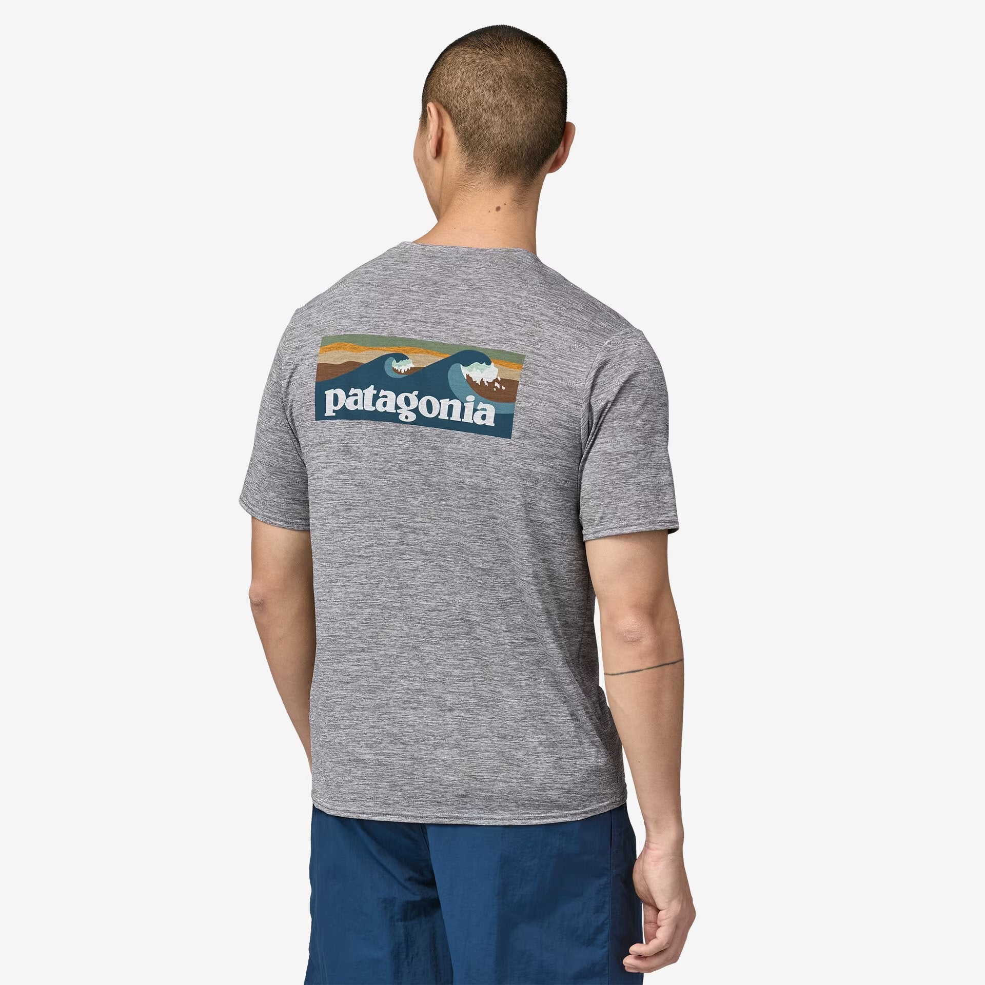 Men's Capilene® Cool Daily Graphic T-Shirt - Breathable & Quick-Dry Activewear for Hiking, Running & Outdoor Adventures | Style 45355
