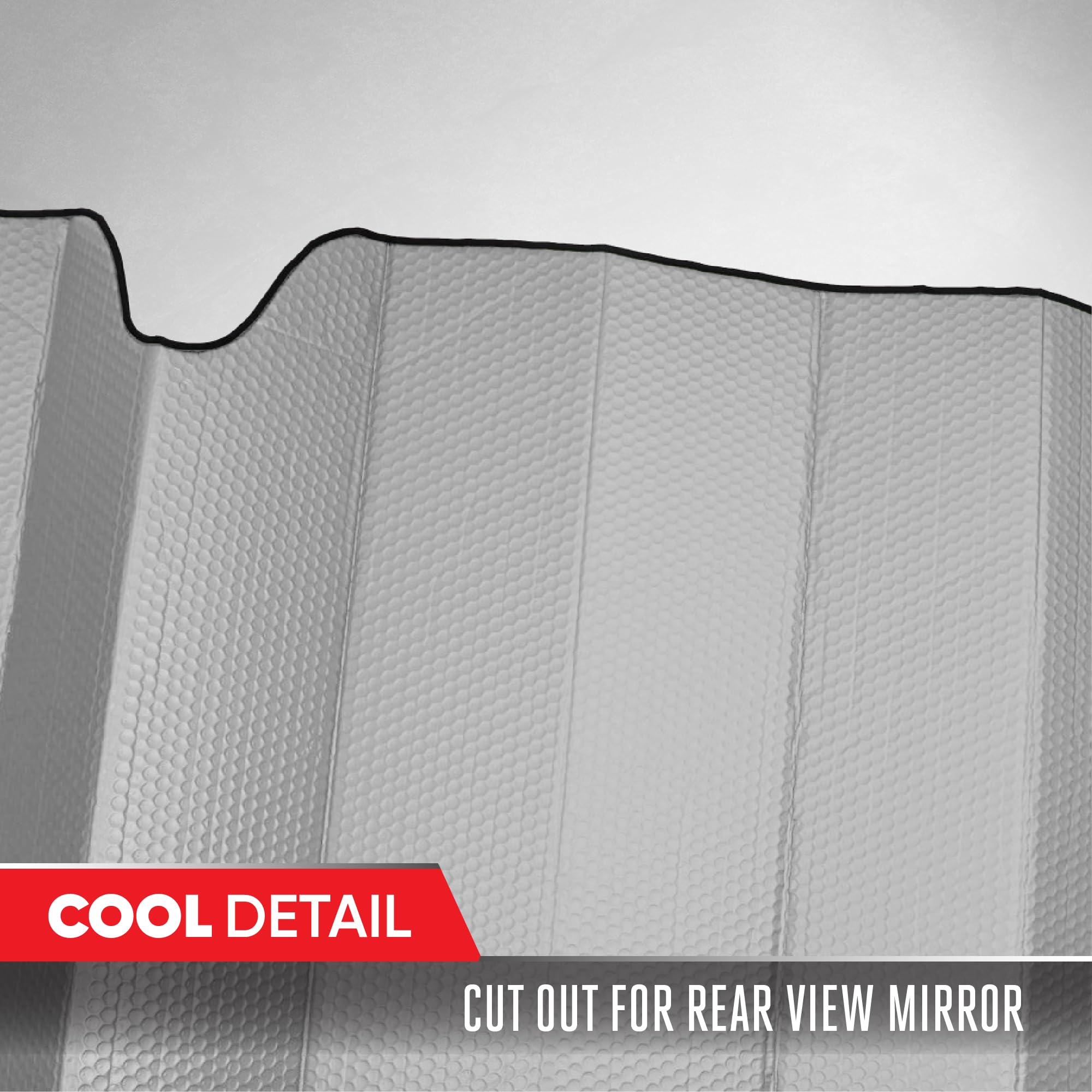 Motor Trend Accordion Gray Car Windshield Sun Shade - 58