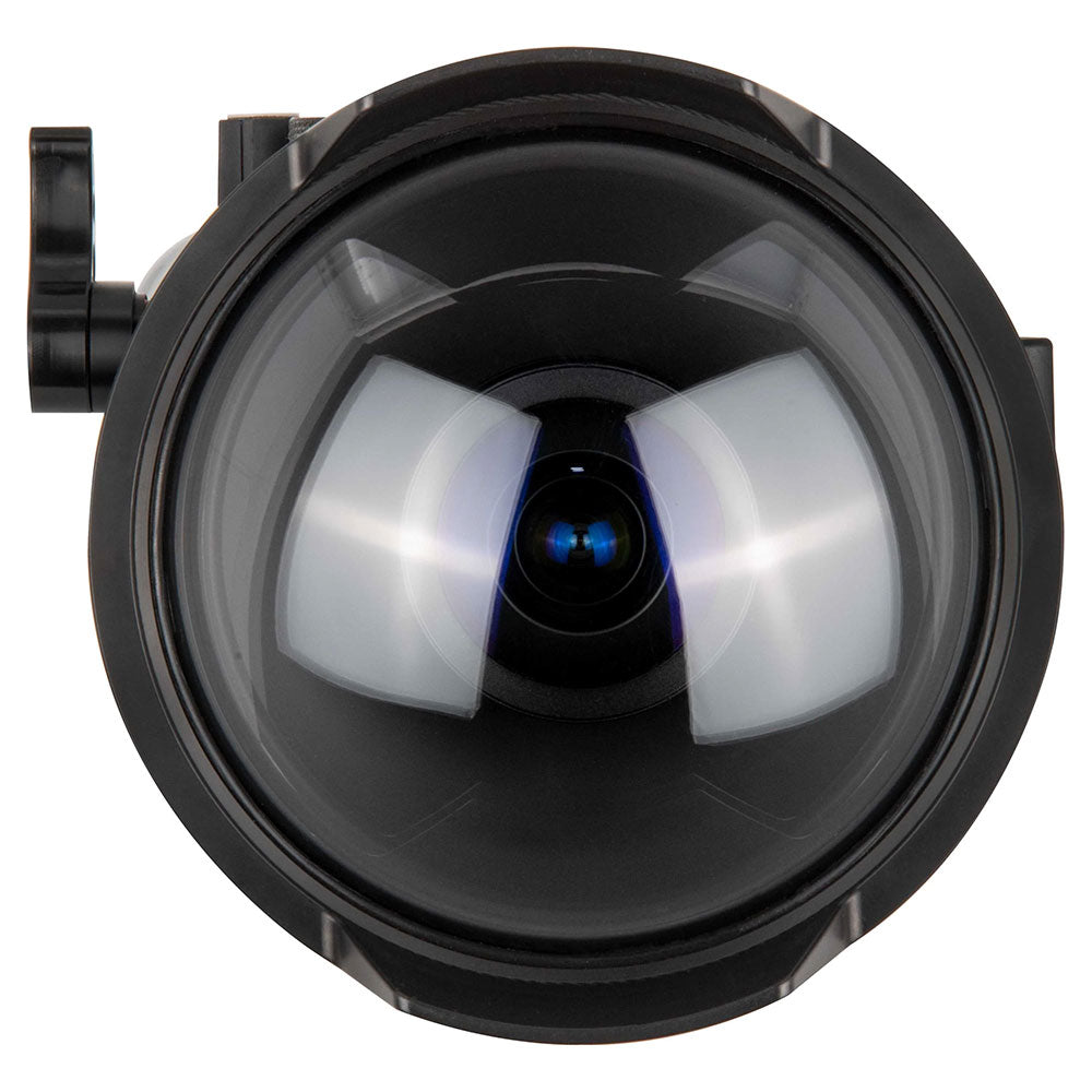 Ikelite Underwater Housing with Dome Port for Olympus Tough TG-6 & FCON-T02 Fisheye Lens – Perfect for Scuba Diving, Snorkeling, and Marine Photography