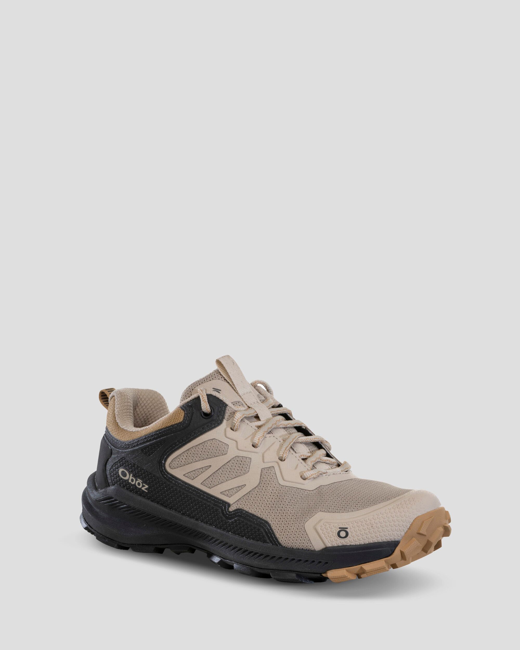 Oboz Katabatic Low Hiking Shoes for Women - Lightweight Trail Shoes with Snow Leopard Design | Perfect for Day Hikes, Backpacking & Outdoor Adventures