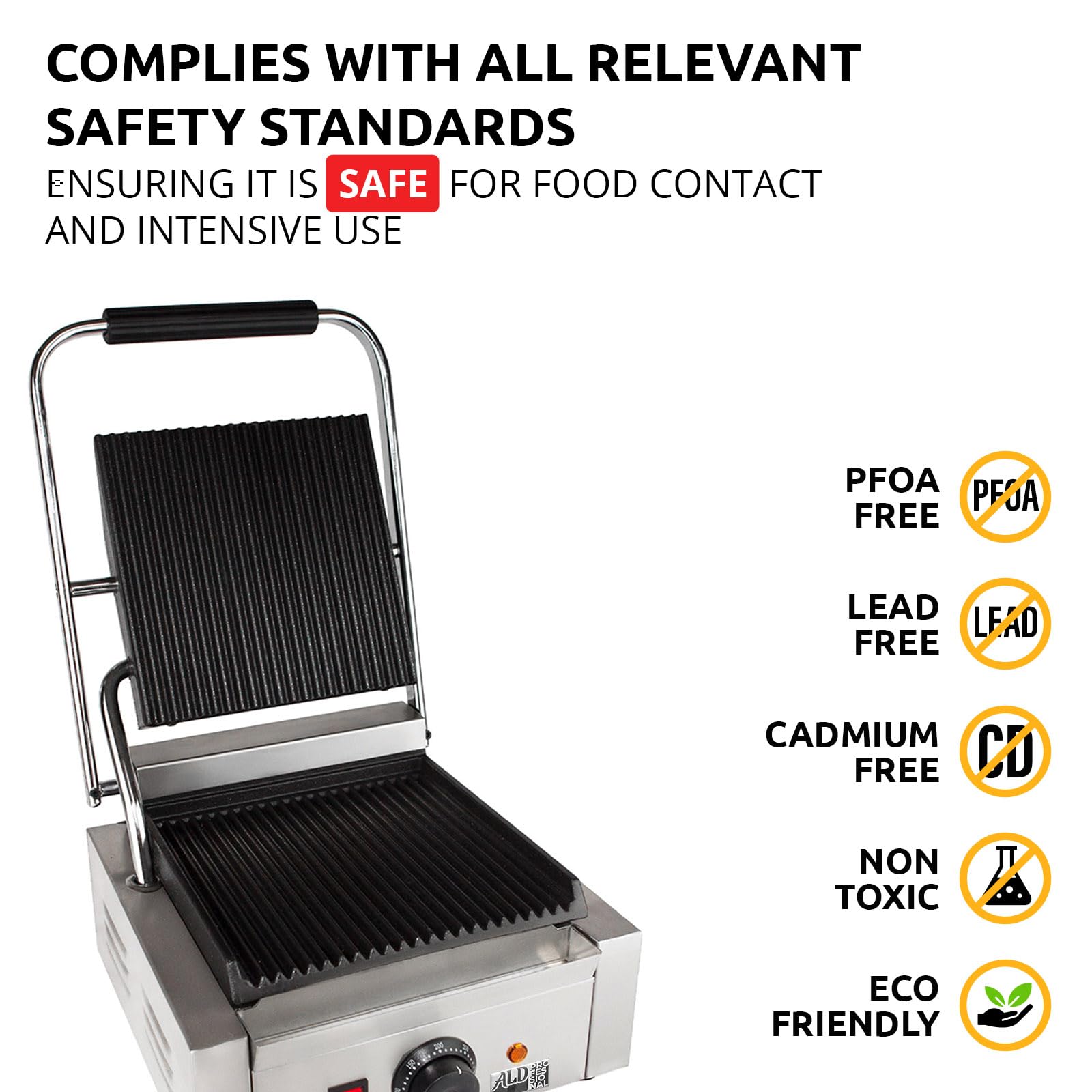 ALDKitchen Panini Press & Sandwich Maker - 9