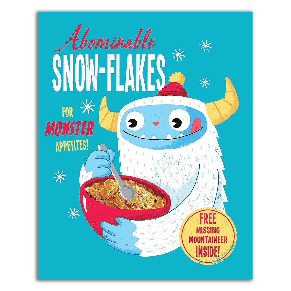 Abominable Snowflakes by Michael Buxton - Premium Canvas Wall Art Print - Ready to Hang - Perfect for Living Room, Bedroom & Office Decor