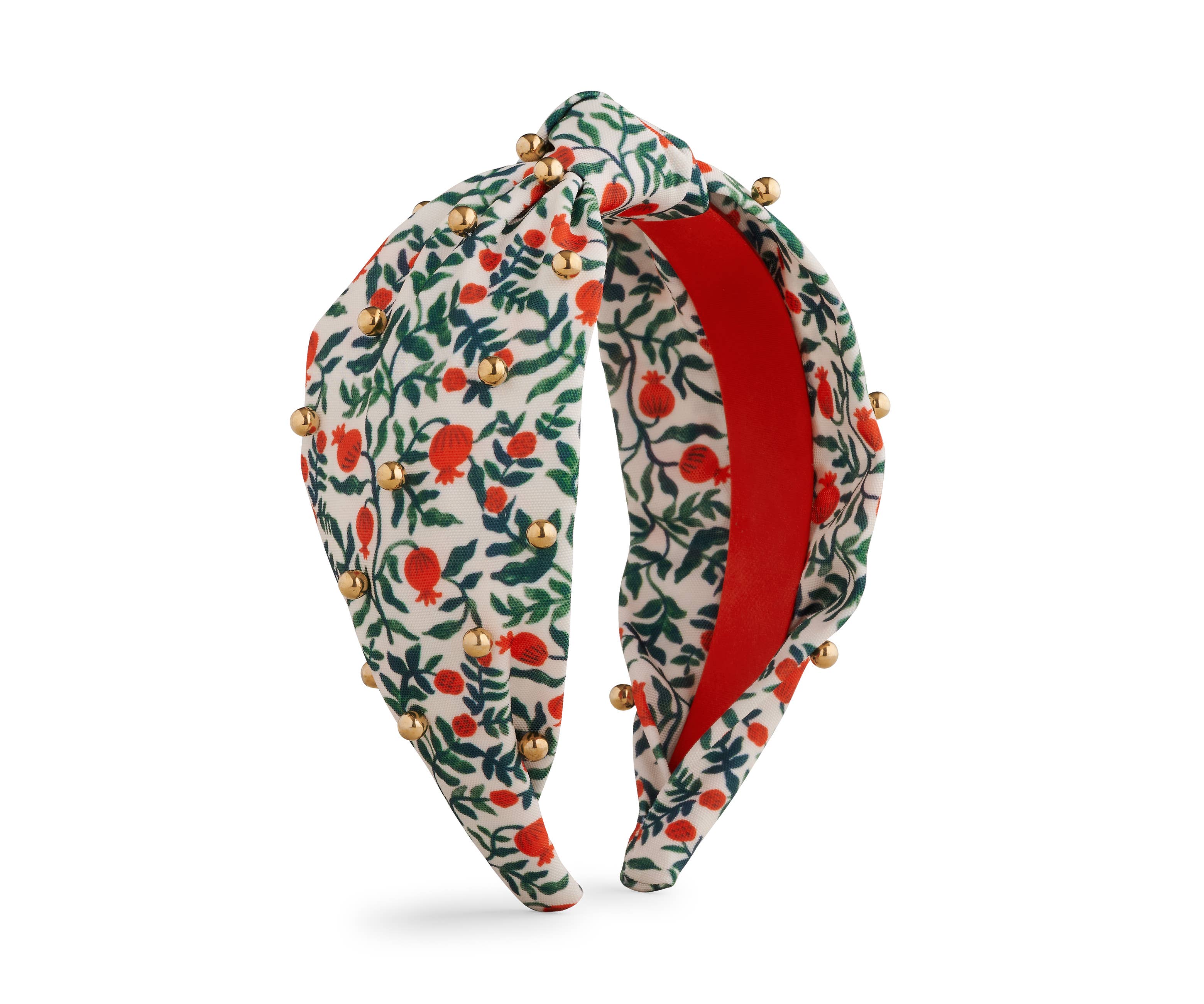 Festive Christmas Pomegranate Embellished Headband for Women - Holiday Party Hair Accessory for Xmas, New Year & Winter Celebrations