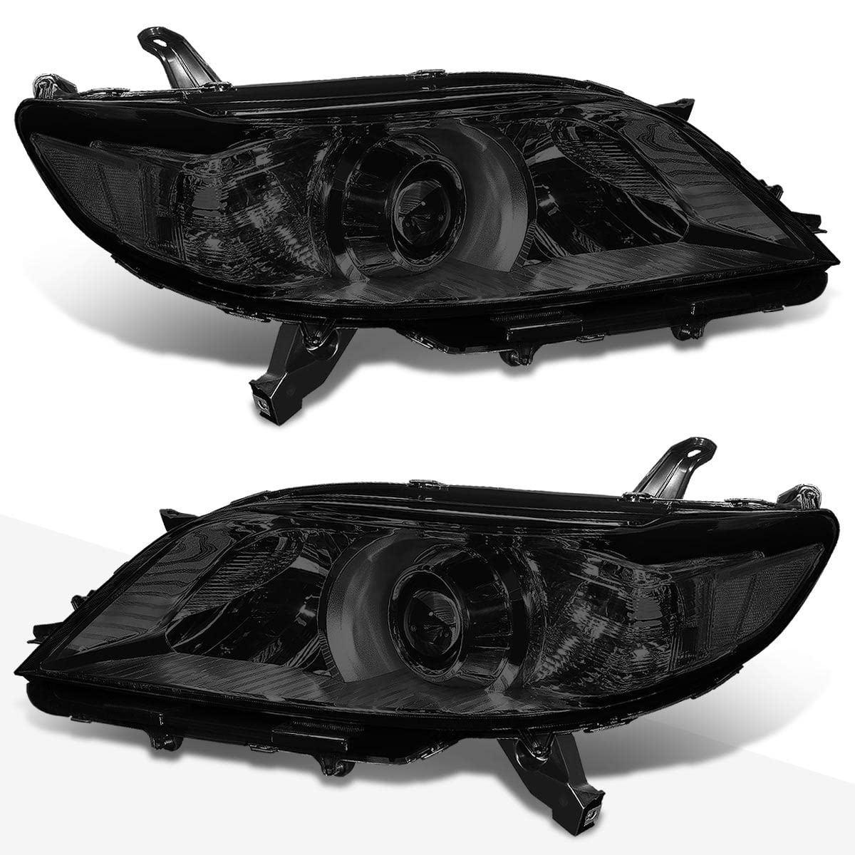 PM PERFORMOTOR 2Pcs Smoked Lens Projector Headlights Assembly - Compatible with Toyota Sienna 2011-2017 | Clear Corner Headlamps for Enhanced Night Visibility & Style Upgrade | Perfect for Off-Road Adventures & Custom Car Modifications
