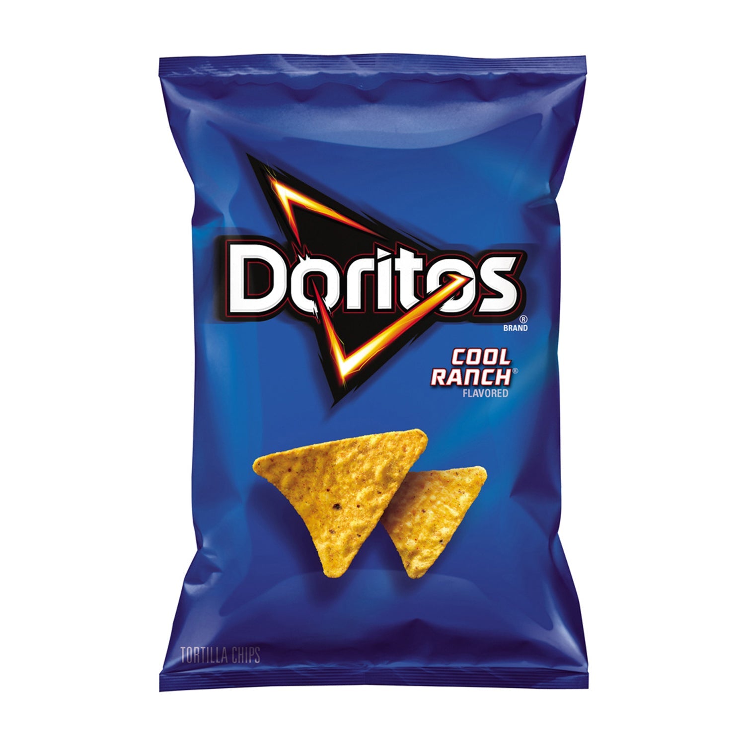 Frito Lay Doritos Cool Ranch Tortilla Chips - 2.5oz Bags (24 Count Case) | Perfect for Parties, Snacking & Game Nights