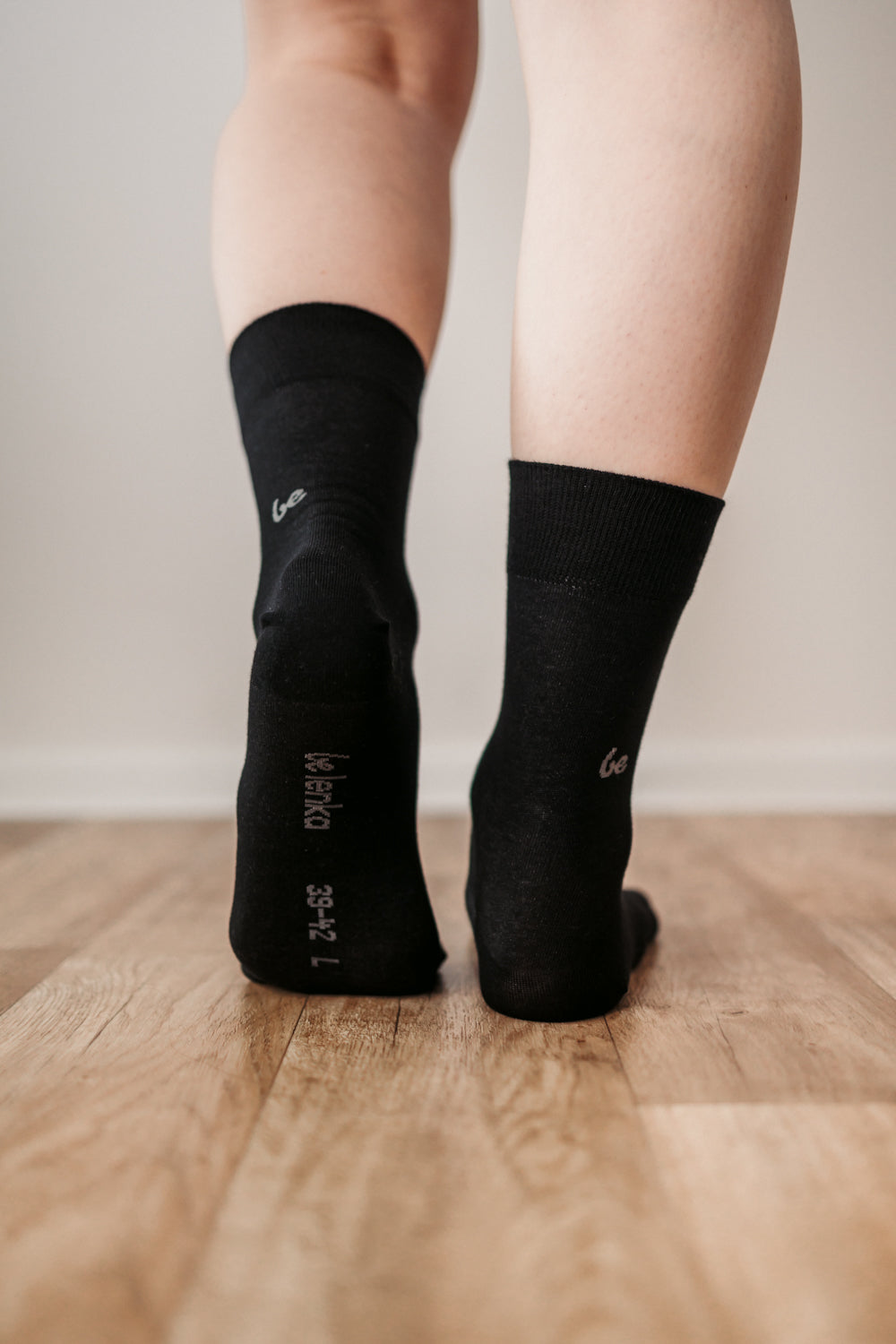 Barefoot Socks for Men & Women - Comfortable Crew Essentials in Black - Perfect for Yoga, Running & Home Wear