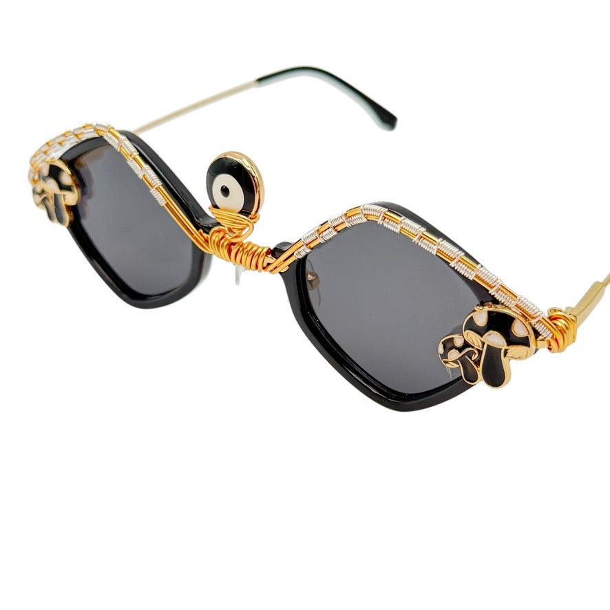 Viral Eye Shroom Limited Edition - Trendy Mushroom-Shaped Sunglasses for Women & Men - UV Protection & Fashionable Design - Perfect for Outdoor Activities, Music Festivals, and Beach Vacations