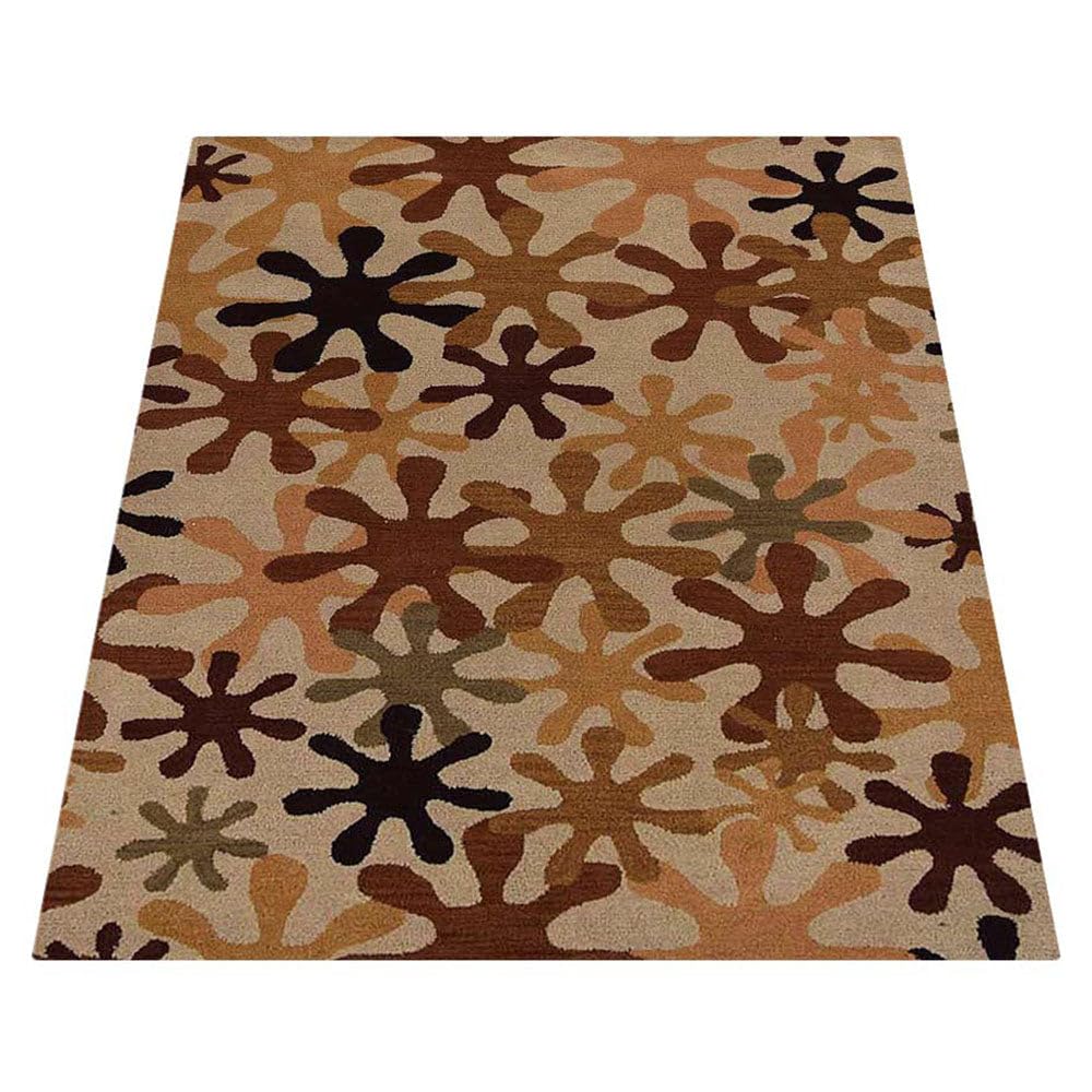 Hand Tufted Wool Eco-Friendly Area Rugs 8'x11' Rectangle - Cream Modern High Pile Thick Handmade Rug for Living Room, Bedroom, Office & Nursery | Soft Contemporary Floor Carpet for Home Decor (K00699)