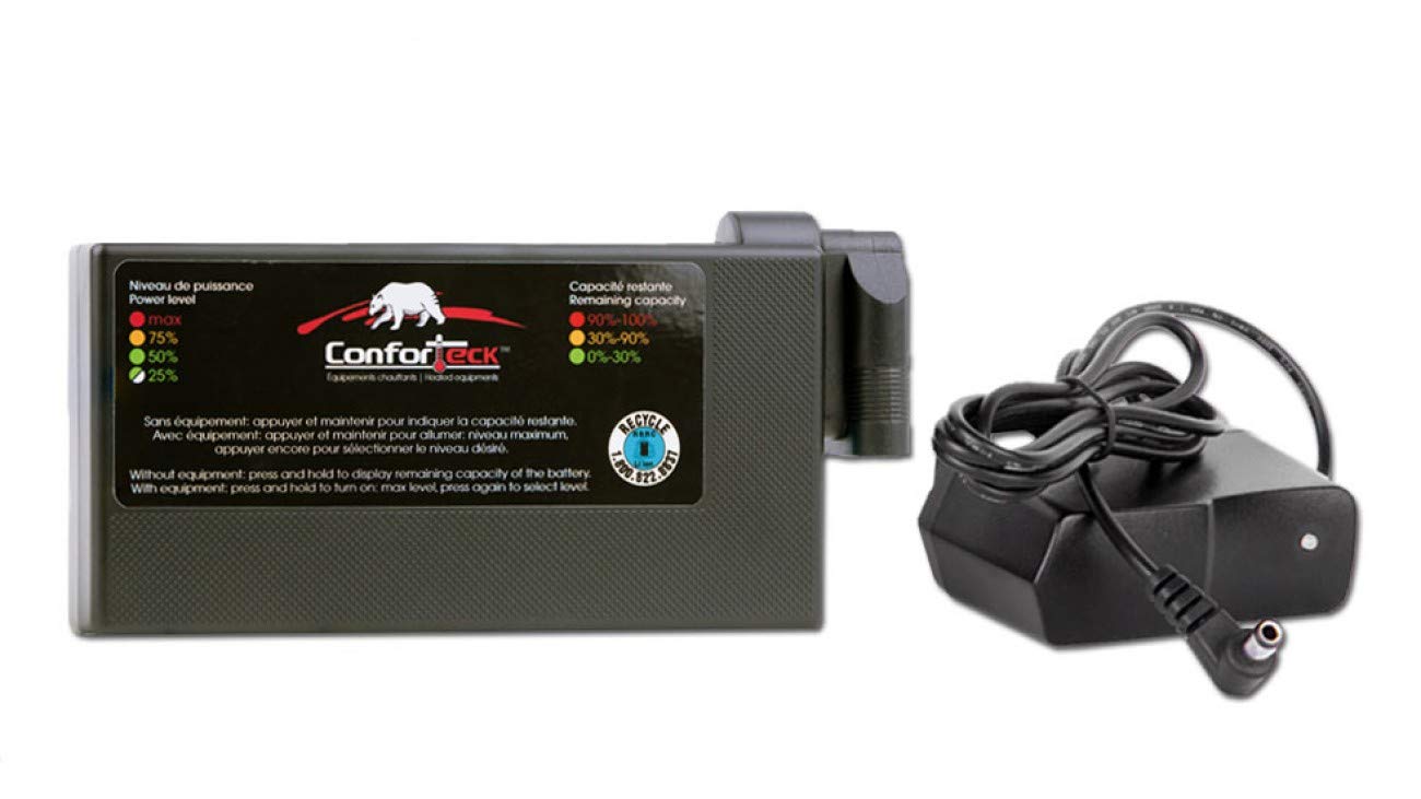 ConforTeck Rechargeable Lithium Battery with Fast Charger - Power Your Devices for Camping, Travel & Emergency Use