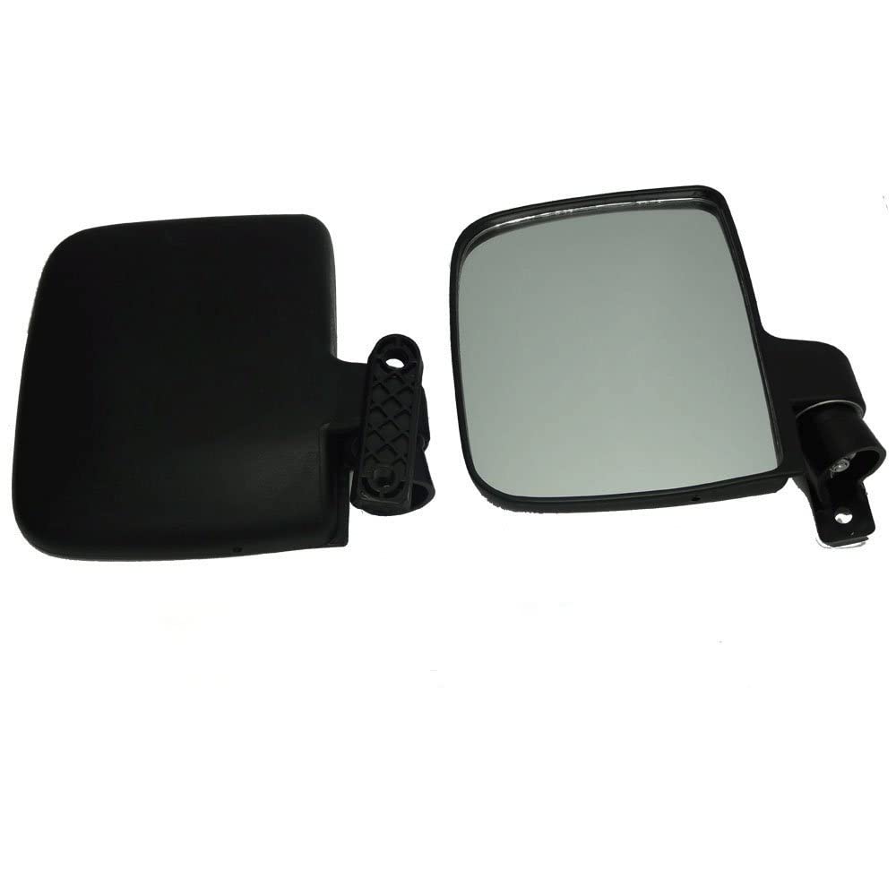 EZGO Club Car Yamaha Golf Cart Side & Rear View Mirror Set - Universal Fit for Gas & Electric Golf Carts - Perfect for Golf Courses, Resorts & Gated Communities