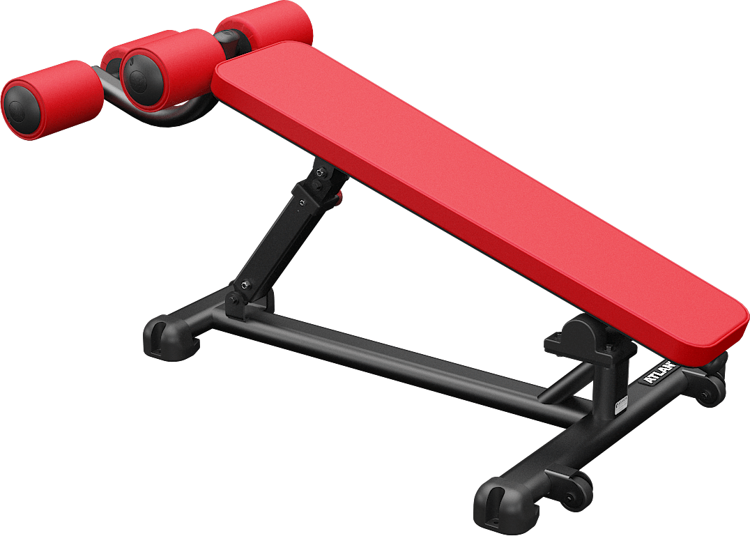 ATLANTIS Adjustable Decline Bench for Home Gym - Strength Training & Ab Workouts - Foldable & Space-Saving Workout Bench for Full Body Exercises