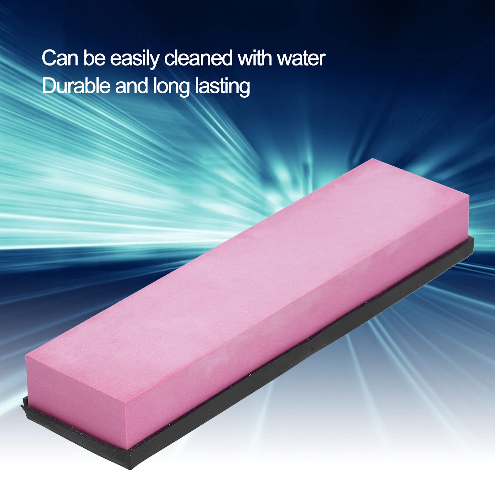Premium 3000 Grit Knife Sharpening Stone - Professional Whetstone Set with Ruby Fine Grinding Surface, 200x50x25mm Rectangle Sharpener for Kitchen Knives, Hunting & Pocket Blades - Perfect for Home Chefs, Outdoor Enthusiasts & DIY Projects