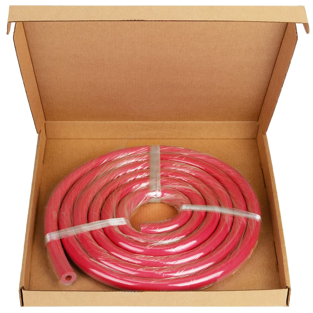 Stonylab Red Vacuum Rubber Tubing - 5/16