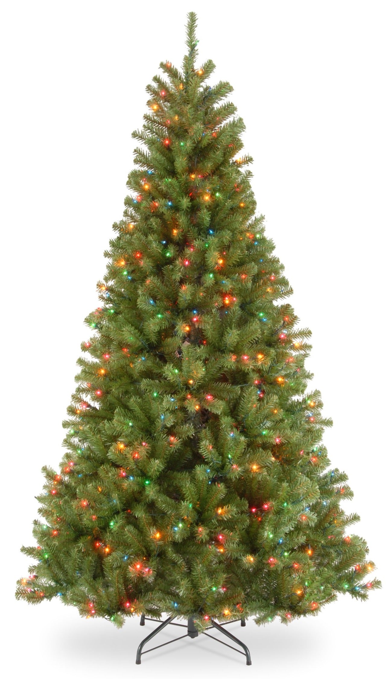 7.5' Slim Devon Fir Pre-Lit Artificial Christmas Tree - Perfect for Small Spaces, Apartments & Cozy Holiday Decor