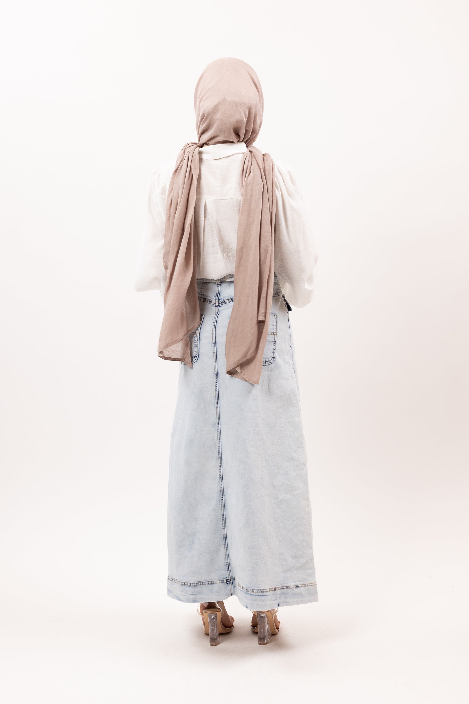 Stylish Women's Denim Button Up Skirt with Adjustable Belt - Perfect for Casual Outings, Dates, and Office Wear