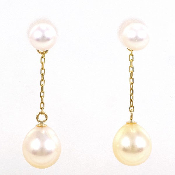 18K Yellow Gold Pearl Earrings for Women - Elegant Dangle Earrings with Freshwater Pearls - Perfect for Weddings, Parties & Special Occasions