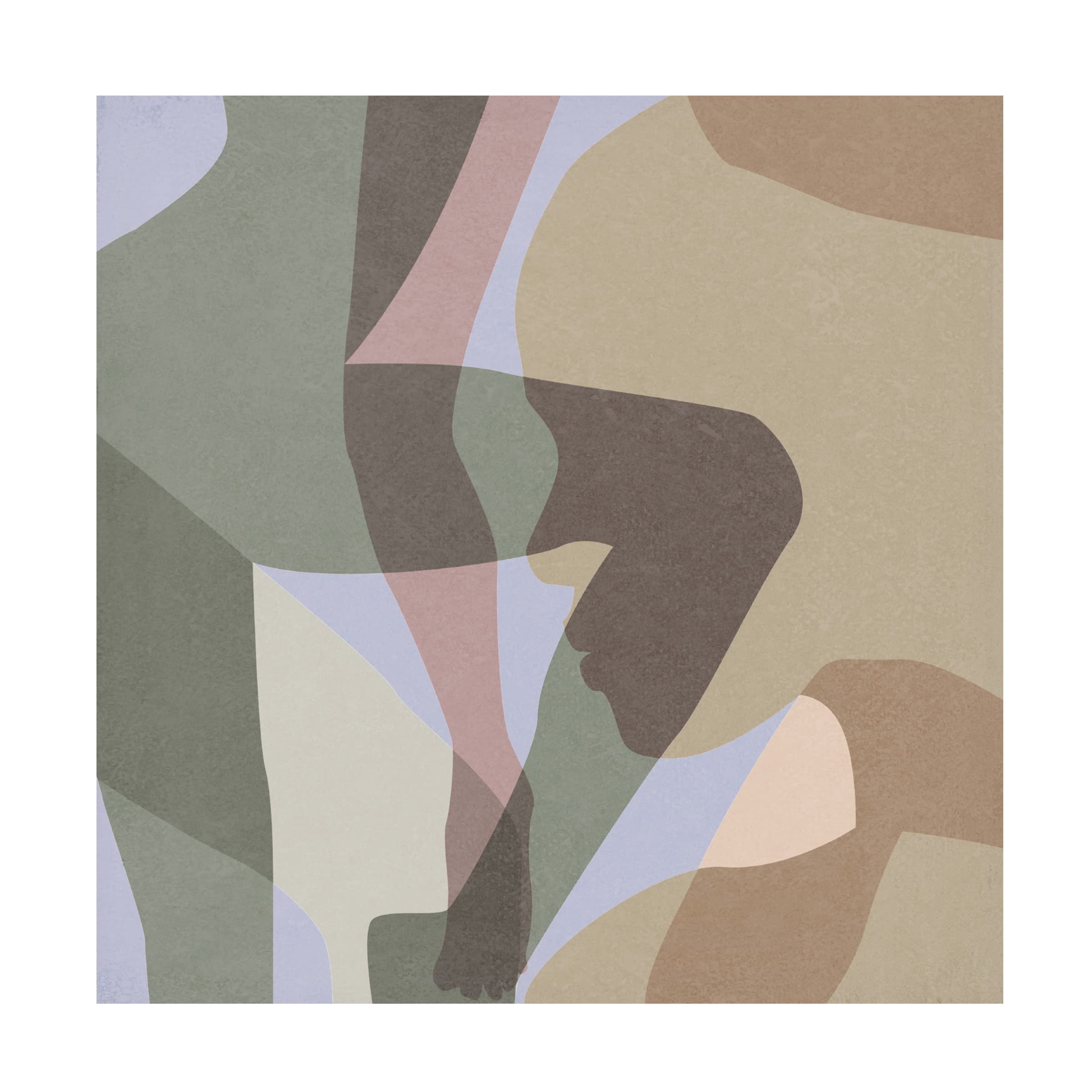 Trademark Fine Art 'Stories In Between II' Canvas Wall Art by Melissa Wang - Modern Abstract Painting for Living Room, Bedroom & Office Decor