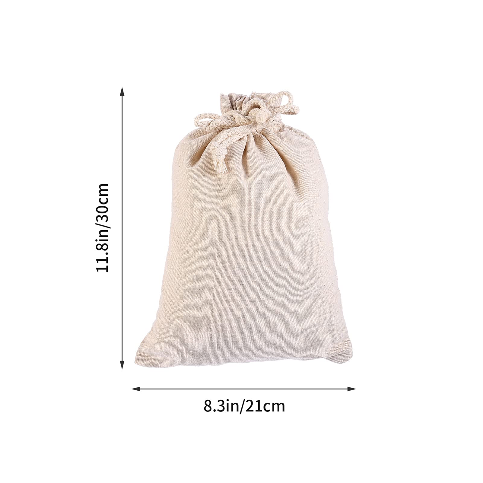 **Cabilock 5-Piece Linen Storage Bags Set - Organic Drawstring Bags for Produce, Vegetables, Jewelry & Travel Accessories - Rustic Burlap Pouches for Home, Kitchen & On-the-Go Storage**