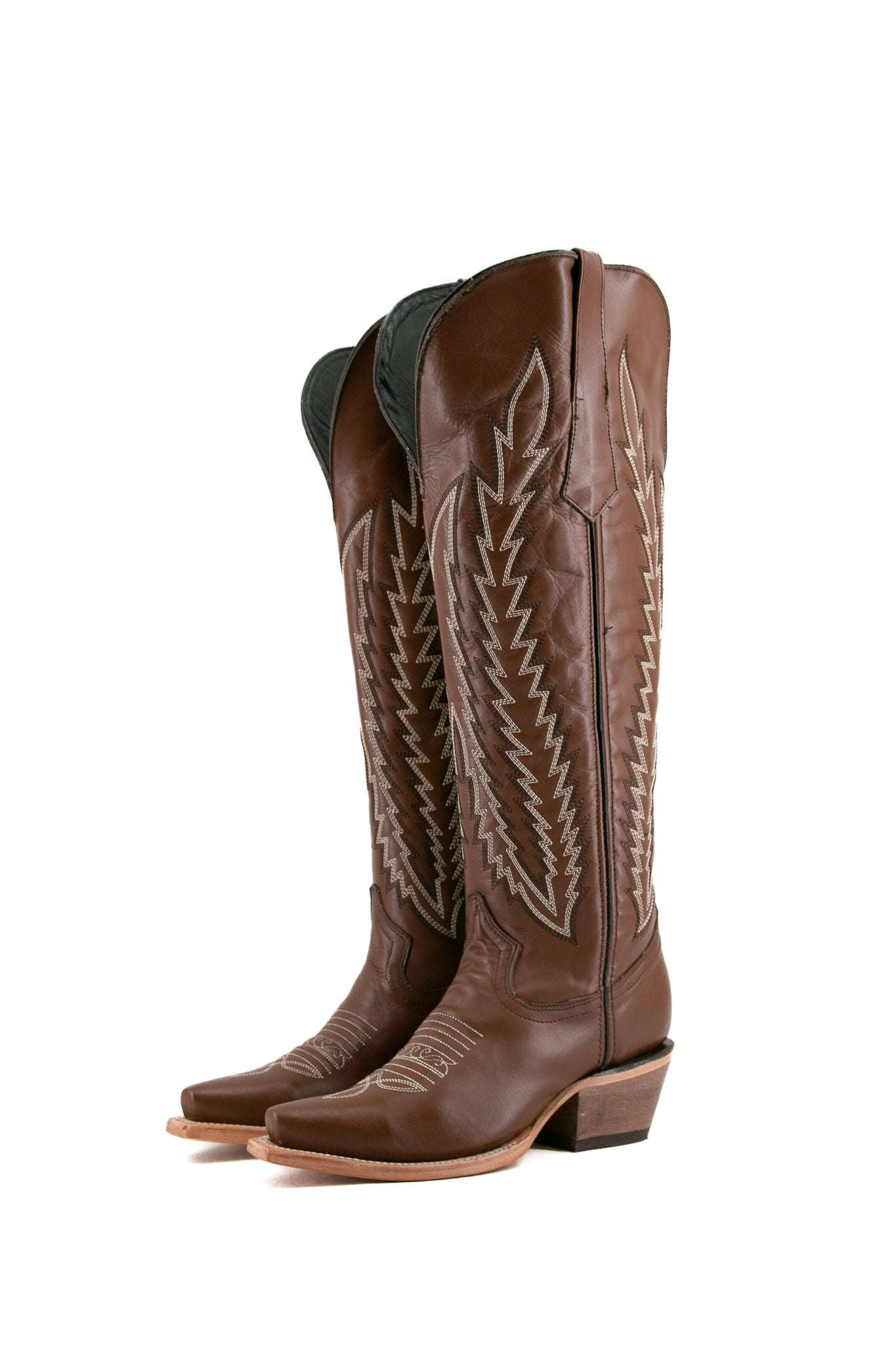 Valentina Tall Wide Calf Snip Toe Cowgirl Boots for Women - Comfortable Western Riding Boots for Country Dancing & Outdoor Adventures