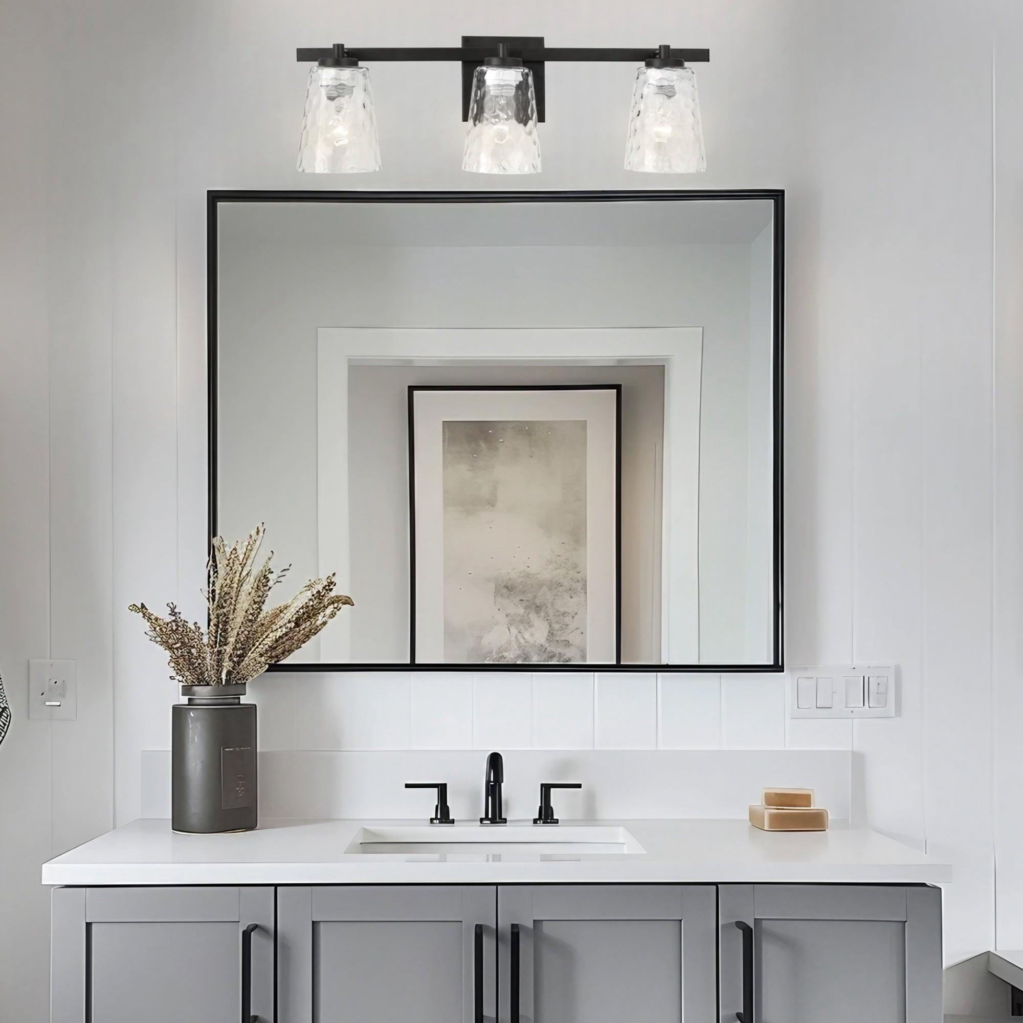 Radiance Modern 3-Light Dimmable Vanity Light - Bathroom Makeup Mirror Lighting Fixture for Bedroom, Dressing Room & Powder Room