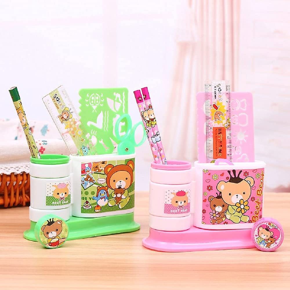 FunBlast Kids Stationery Kit - School Supplies Set for Boys & Girls, Perfect for Classroom, Homework & Art Projects - Green