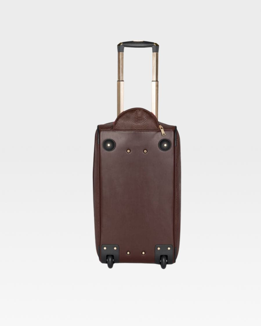 Apollo 1 Travel Backpack & Rolling Duffle Bag Set - Waterproof Carry On Luggage with Wheels, Chocolate Brown - Perfect for Business Trips, Gym, Weekend Getaways & Airplane Travel