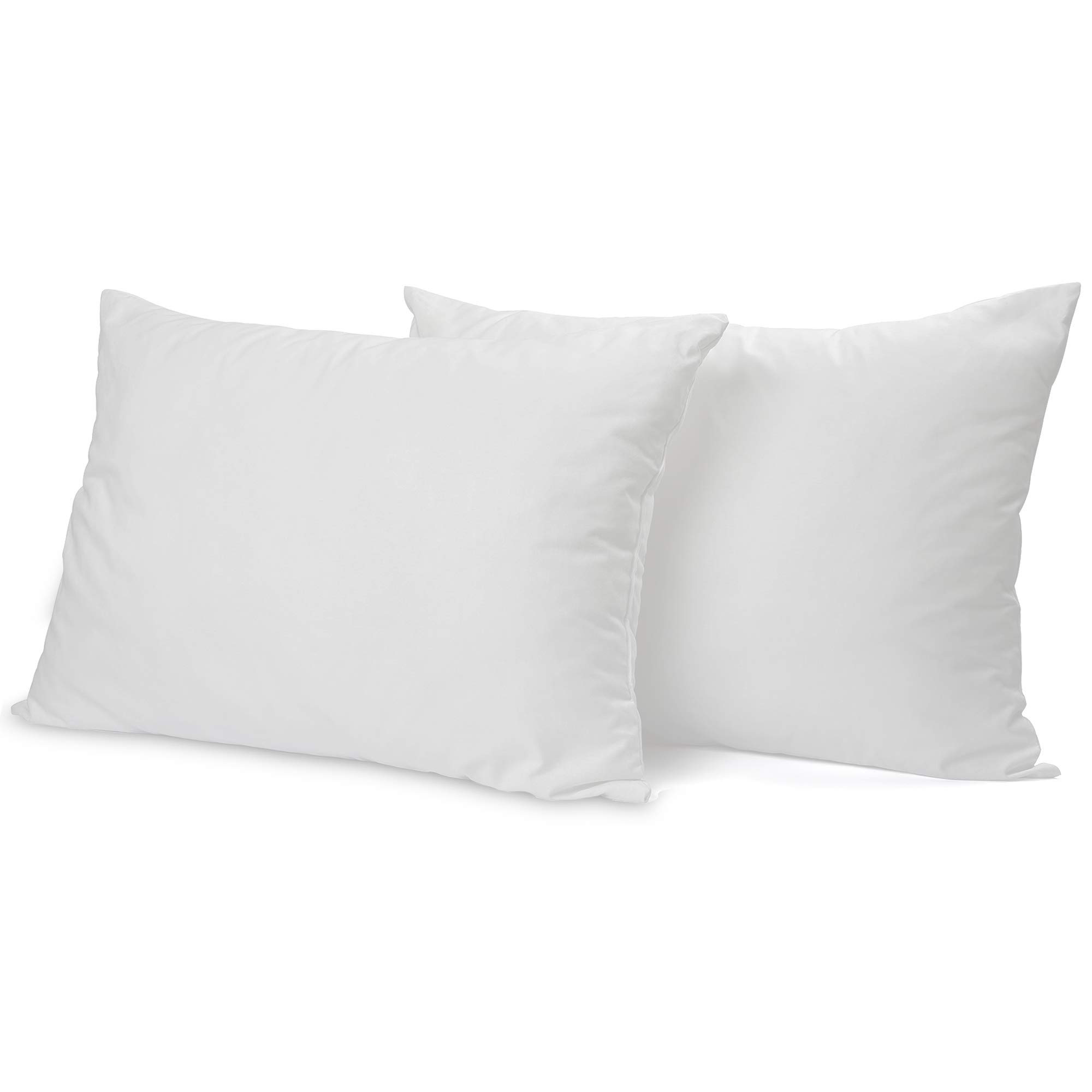 Premium Cluster Fiber Pillow Set of 2 - Queen Size Hypoallergenic Down Alternative Pillows | Ultra Soft & Fluffy Polyester Filled for Neck Support & Comfort | Perfect for Side Sleepers, Back Pain Relief & Restful Night Sleep | Bedroom, Guest Room & Hotel Style Bedding