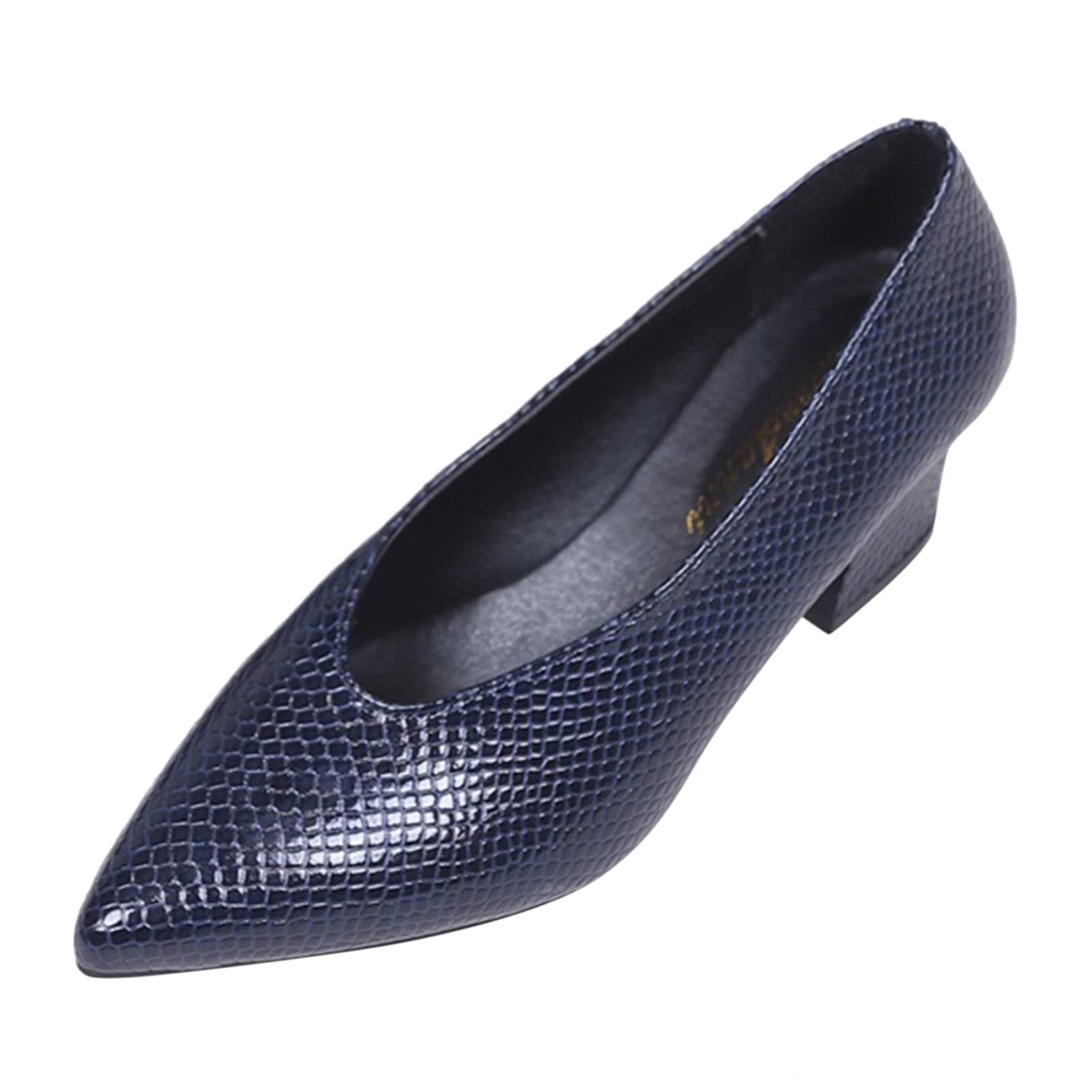 Stylish Women's Pointed Toe High Heel Slip-On Pumps - Elegant Work Shoes in White & Gold for Office, Party & Special Occasions