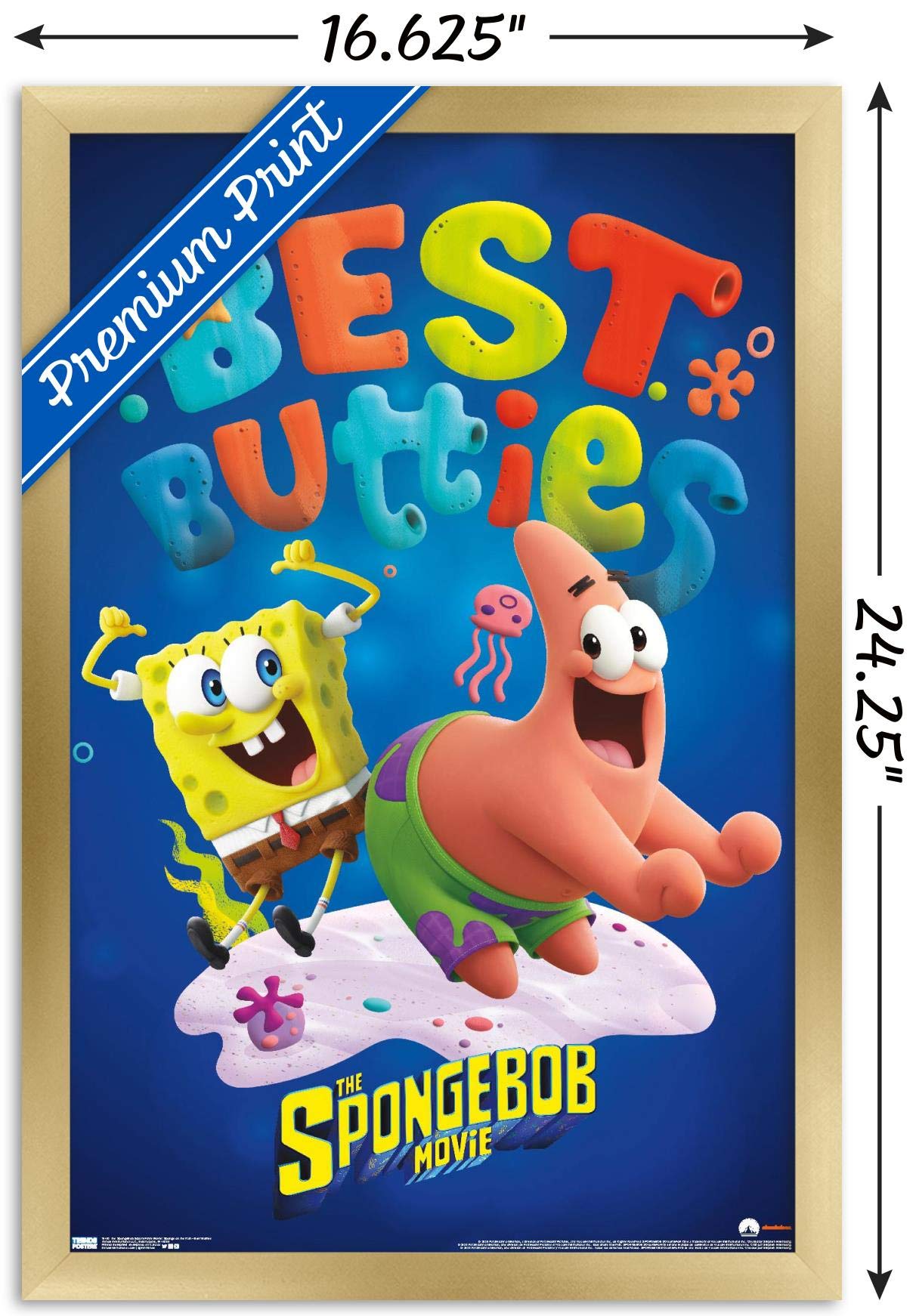 Trends International The SpongeBob Movie: Sponge On The Run - Best Friends Wall Poster, 14.725