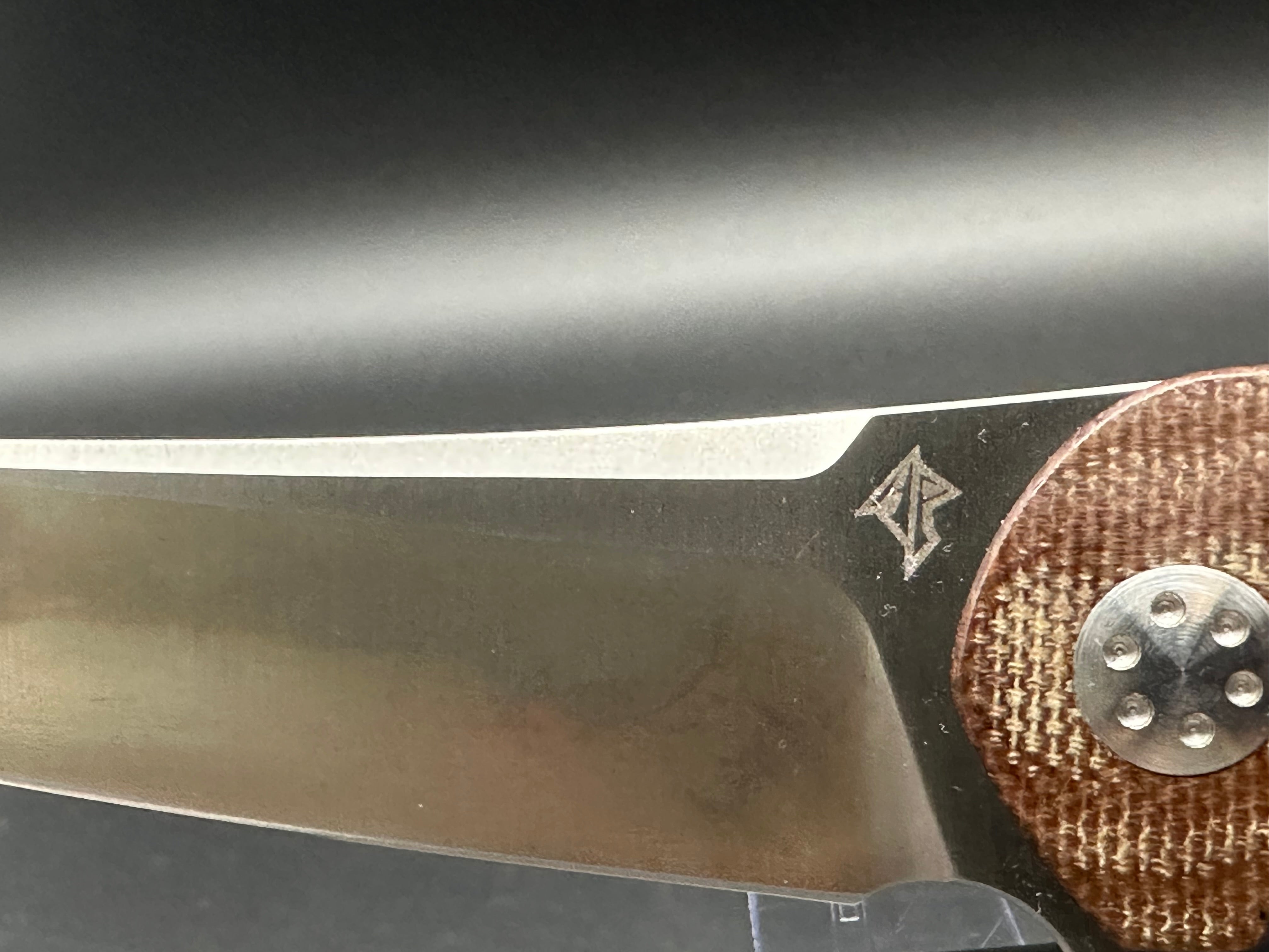 Purvis Progeny MR Folding Knife - Micarta Handle & 154CM Steel Blade - EDC, Camping, Outdoor Survival Gear