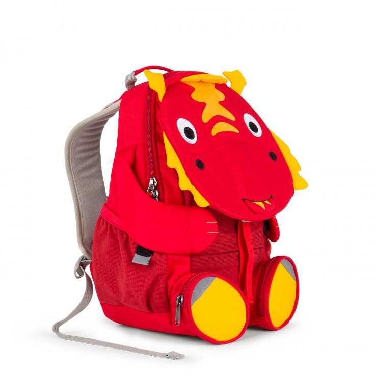Affenzahn Large Daria Red Dragon Backpack - Durable Kids School Bag for Boys & Girls - Perfect for School, Travel, and Outdoor Adventures
