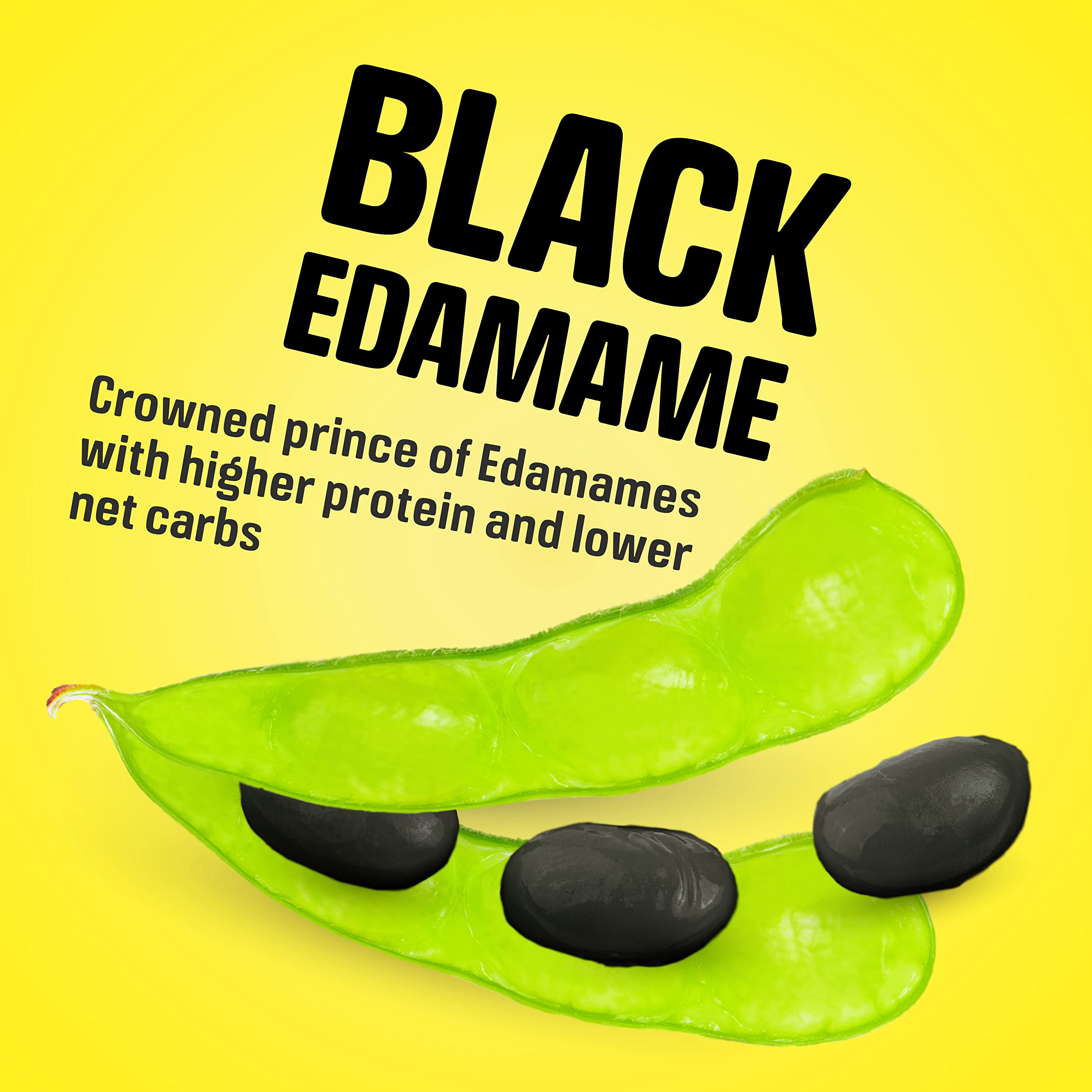 Dry Roasted Black Edamame Snacks - Sea Salt Flavor | High Protein, Low Carb, Keto & Vegan Friendly | Zero Sugar, Healthy Soybean Snacks by Keto Naturals (3 Pack) | Perfect for On-the-Go, Office, or Keto Diet Lifestyle