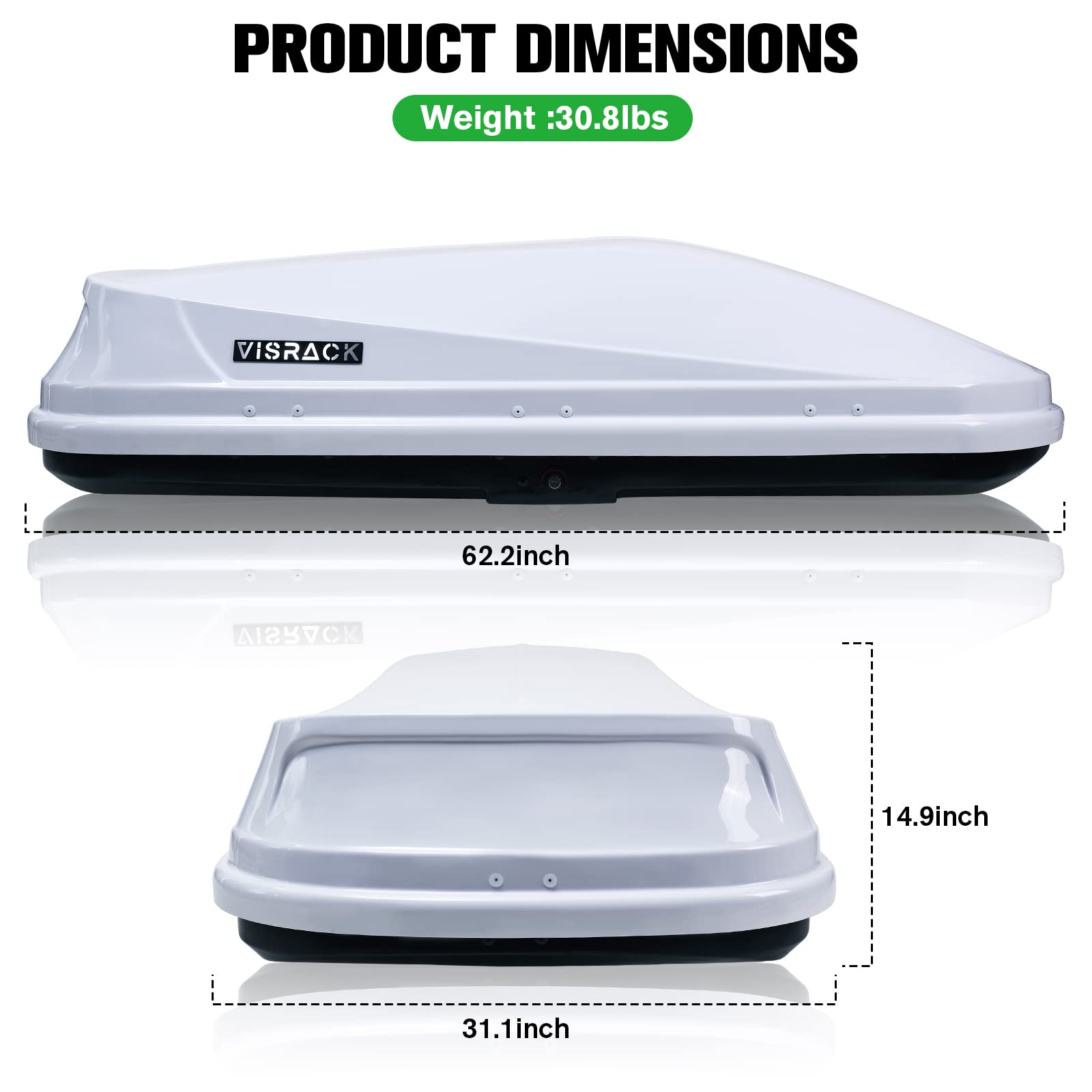 Hard Shell Roof Cargo Carrier 14 Cubic Feet - 62