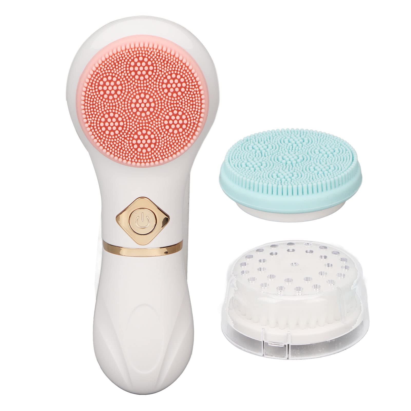 Electric Facial Cleansing Brush - 6000RPM Deep Pore Cleaner with 3 Interchangeable Brush Heads, Gentle Exfoliating Face Wash Massager for Acne & Blackheads | Perfect for Daily Skincare & Travel Beauty Routine
