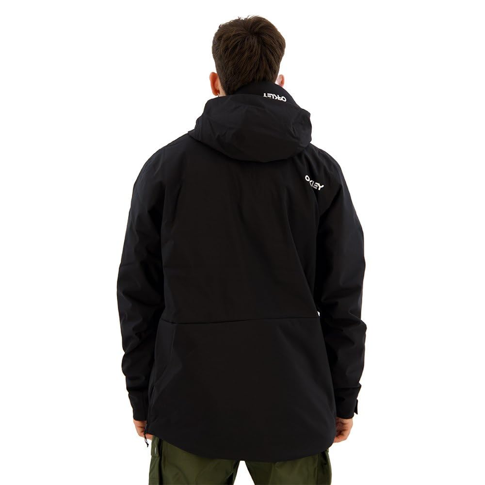 Oakley Men's Thermonuclear Protection TBT Insulated Anorak Jacket - Windproof Waterproof Winter Coat for Hiking, Skiing & Outdoor Activities (Blackout, Small)