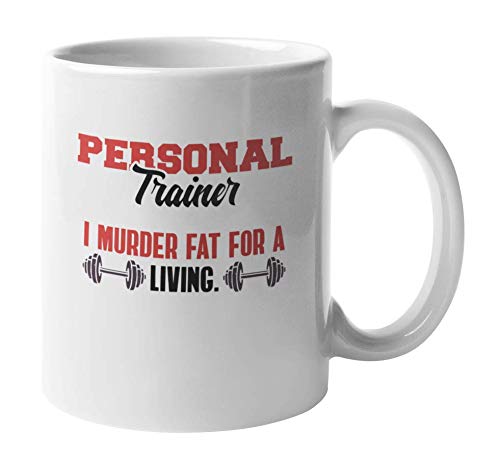 Fat Burning Motivational Coffee Mug for Gym Instructors & Fitness Trainers - 11oz Ceramic Cup - Perfect for Workouts, Gym Motivation & Fitness Gifts