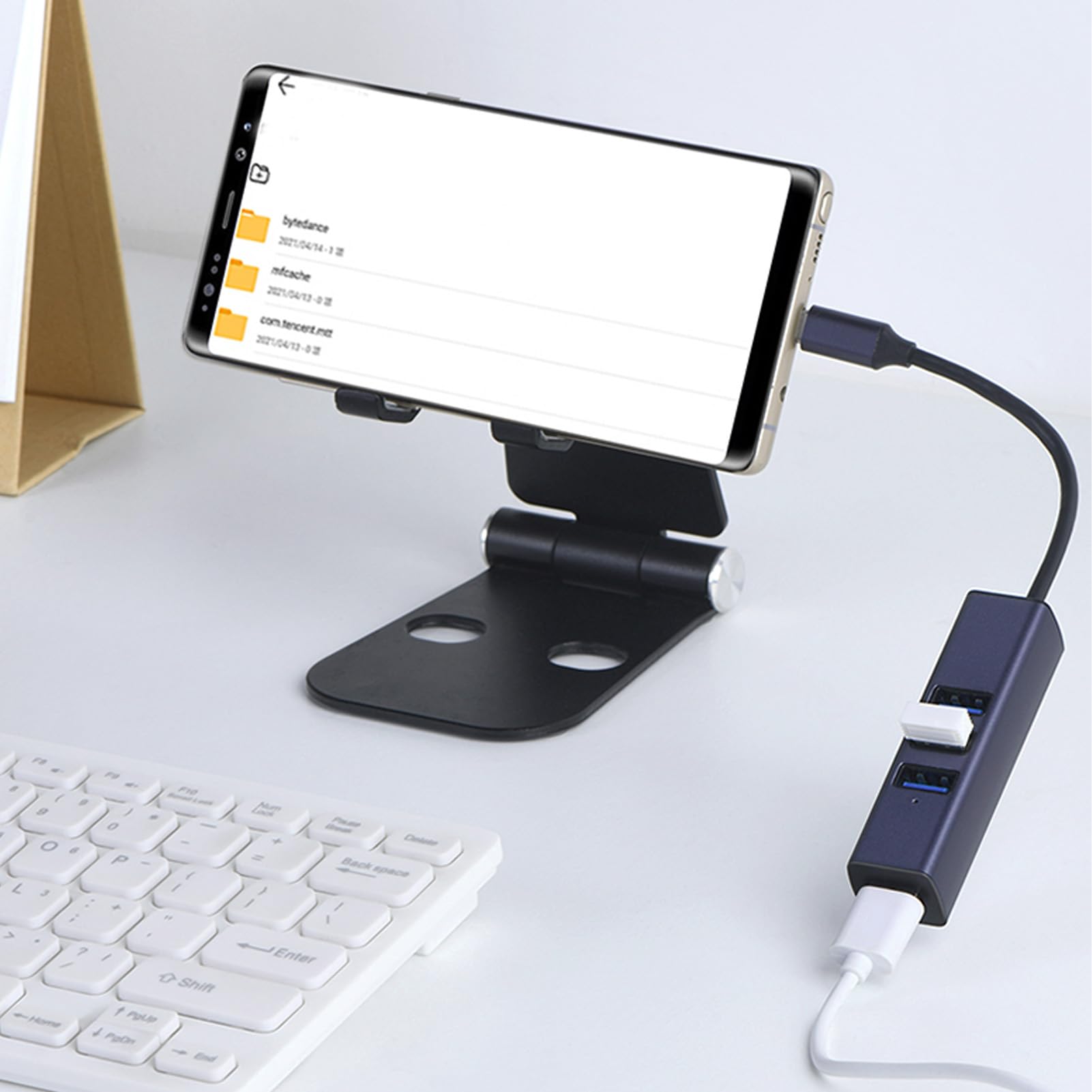 7-in-1 USB C Hub with 4 USB 3.0 Ports, Gigabit Ethernet Adapter, 5Gbps Data Transfer - Aluminum Alloy Multi-Port Dongle for MacBook Pro/Air, Dell XPS, HP, Lenovo, Nintendo Switch - Perfect for Home Office, Gaming & Travel