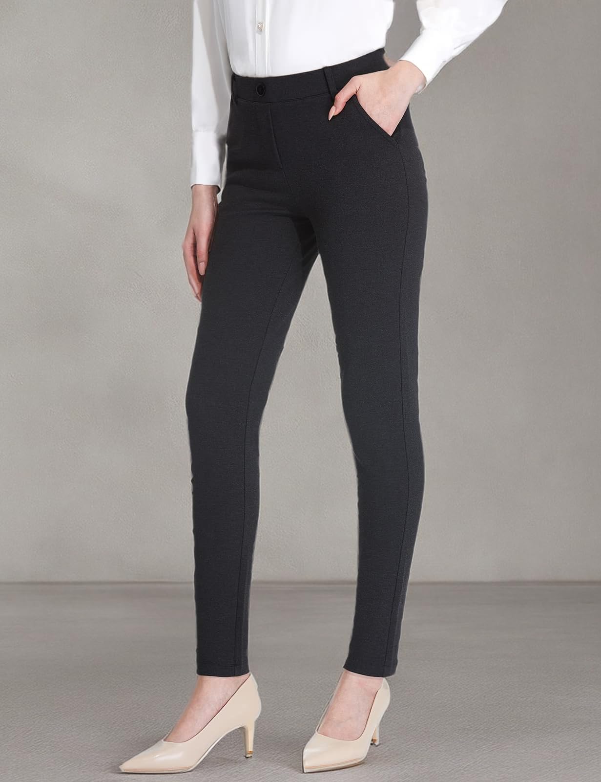 Tapata Women's Slim Fit Stretch Dress Pants for Work - 26