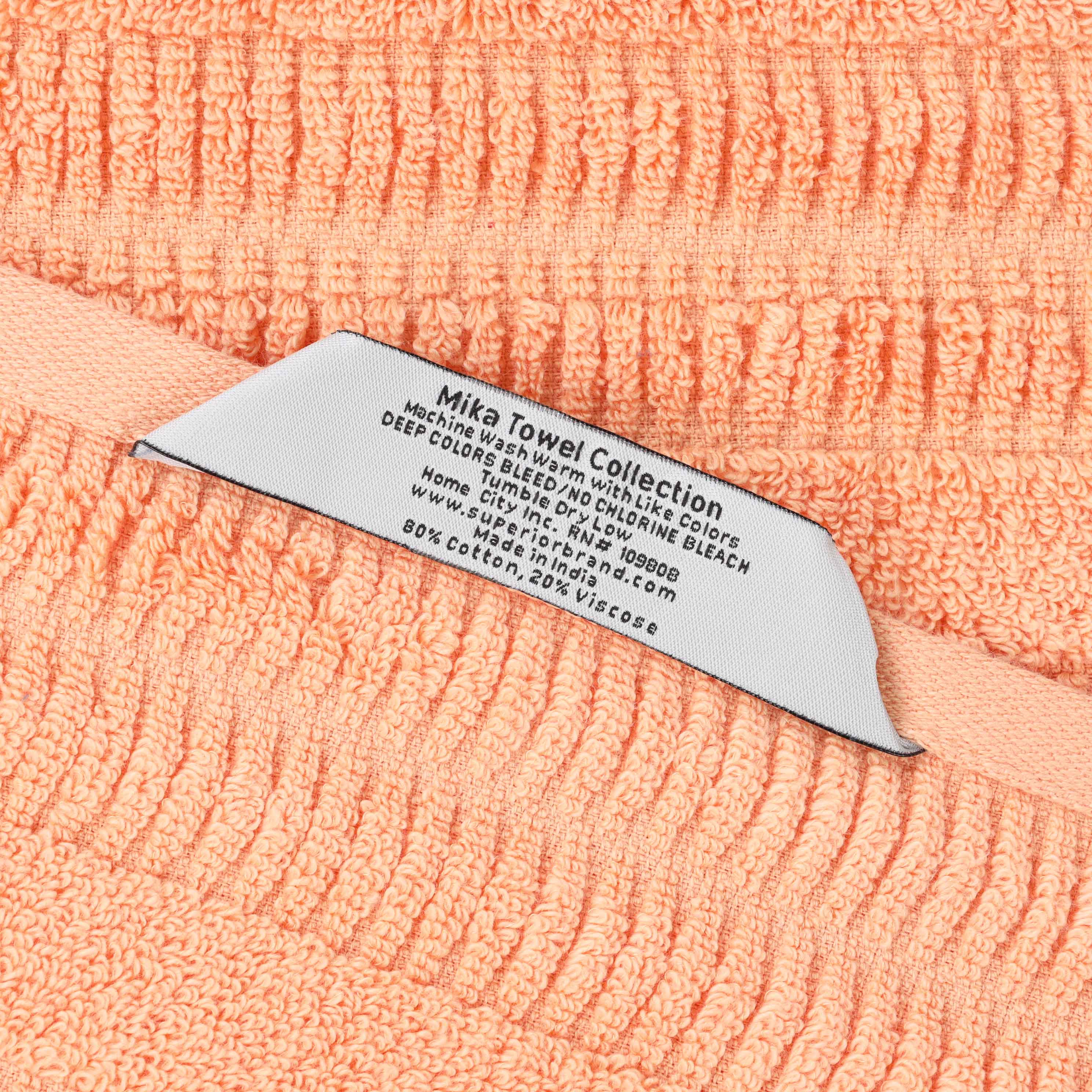 Premium Mika Smart Twist Cotton Bath Sheets - Ultra Soft & Absorbent Vertical Ribbed Design, Set of 2 | Luxury Spa & Hotel Quality Towels for Bathroom, Pool & Beach Use