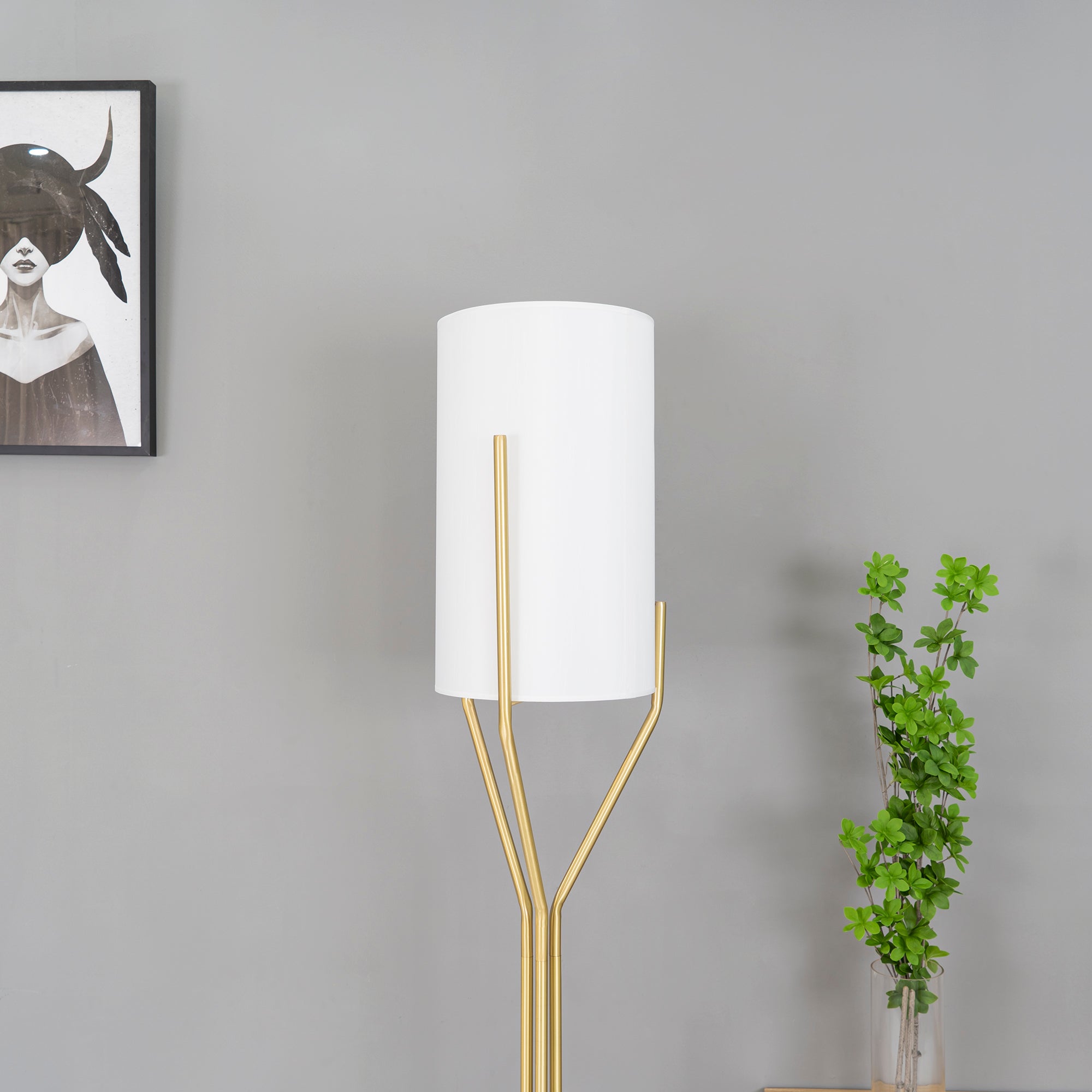 Modern Arborescence Floor Lamp - Adjustable Height LED Standing Light for Living Room, Bedroom & Office - Energy Efficient Home Decor Lighting for Reading & Relaxation