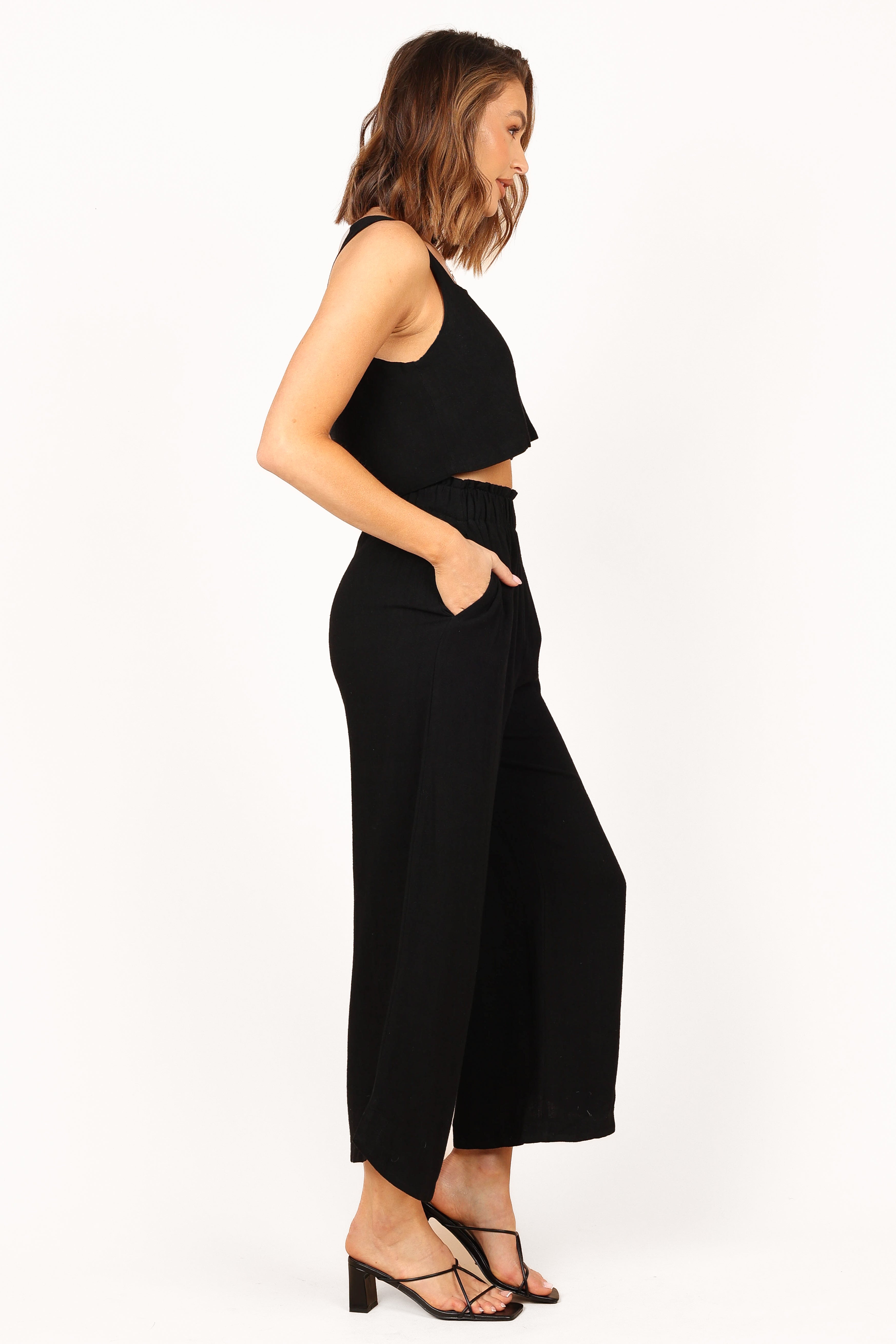 Eleanor High Waisted Black Pants for Women - Slim Fit Stretch Work Pants for Office, Business Casual & Everyday Wear