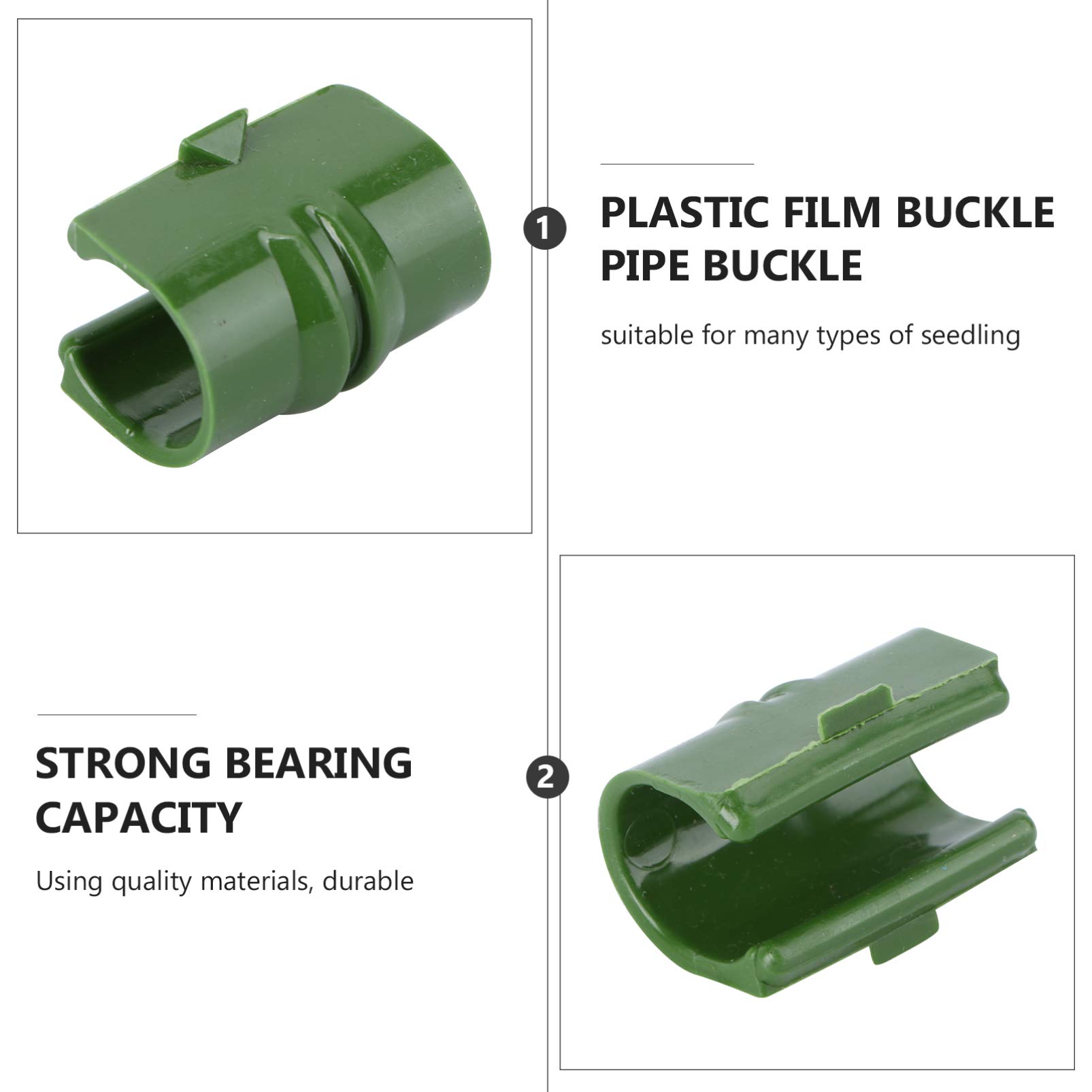 20Pcs Greenhouse Frame Clips - Heavy Duty Lamination Buttons for PVC Pipe, Gardening Tube & Shed Film - Secure Mesh Net Buckle Snap Clamps for Greenhouse Accessories | Perfect for Farm, Garden & DIY Greenhouse Construction