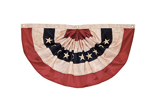 Antiqued Pleated Fan Bunting-3' x 1.5'