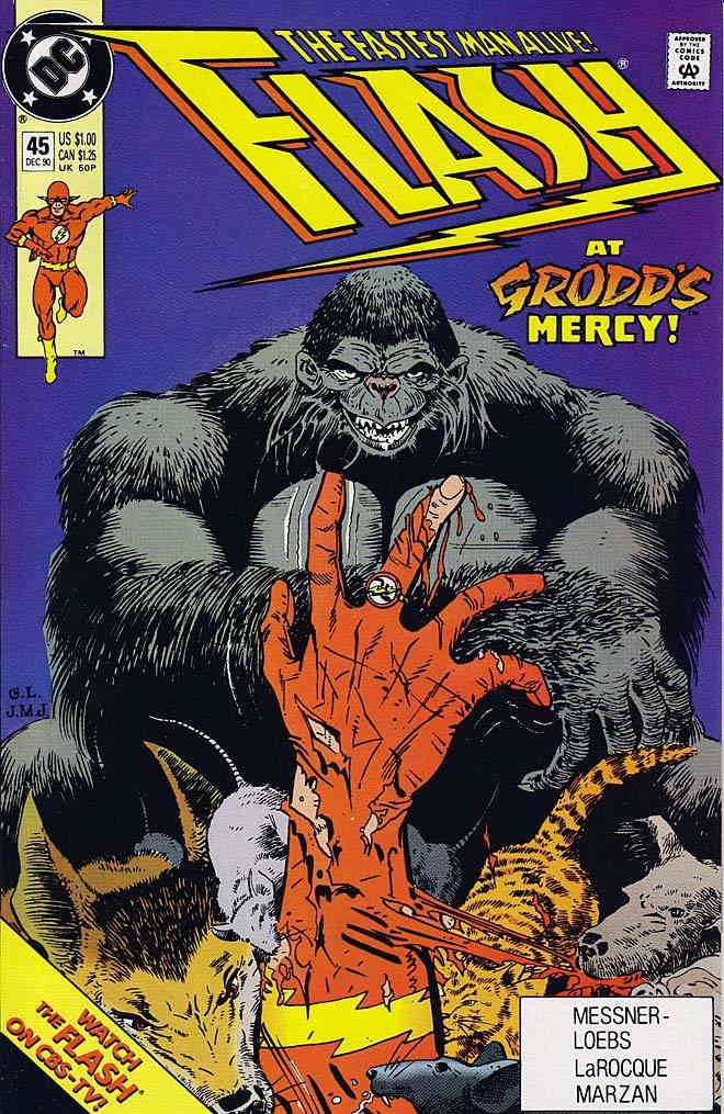 DC Comics Flash (2nd Series) #45 VF - Gorilla Grodd Story by William Messner-Loebs | Collectible Comic Book for DC Fans & Superhero Enthusiasts