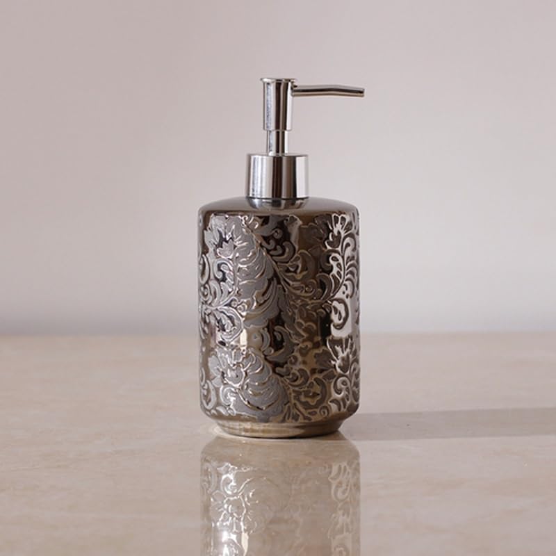 Premium Ceramic Bathroom Set - Soap Dispenser, Toothbrush Holder, Gargle Cup & Soap Dish - Elegant Toiletry Organizer for Modern Bathrooms | Perfect Housewarming Gift & Spa Decor