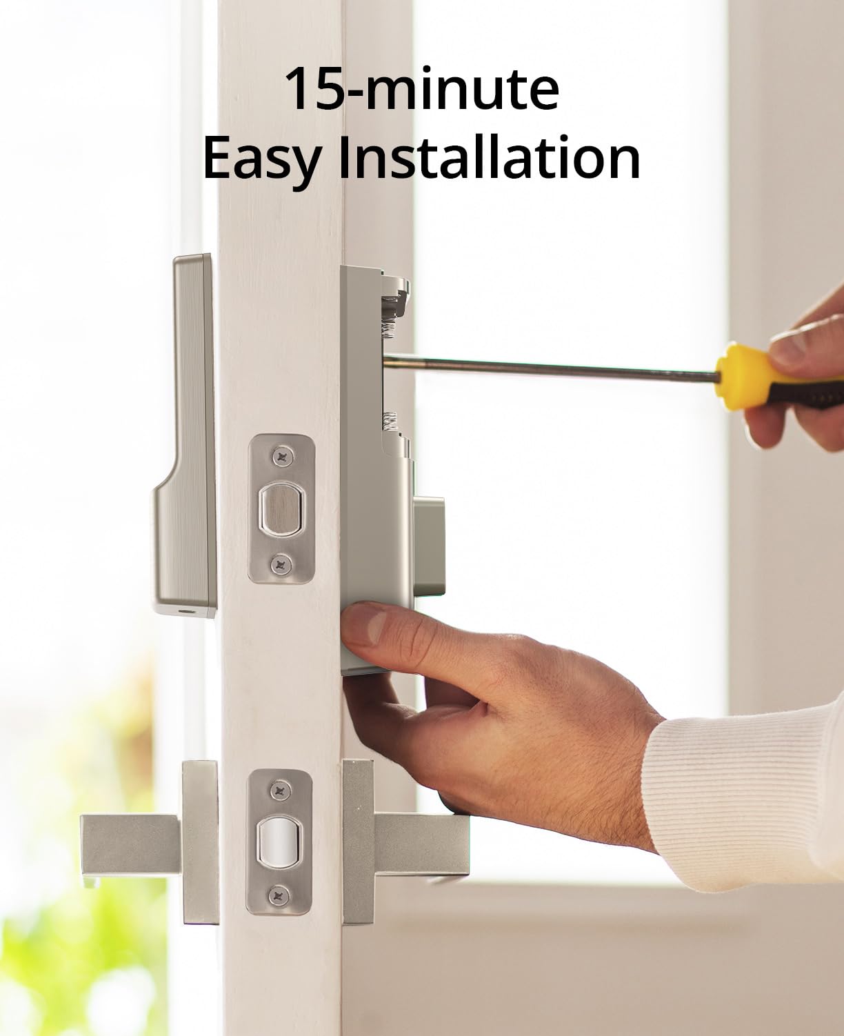 Eufy Security Smart Lock C210 - Keyless Entry WiFi Deadbolt for Front Door, Touchscreen Keypad, App Remote Control, Easy Installation, No Bridge Required | Secure Home Access for Family & Guests