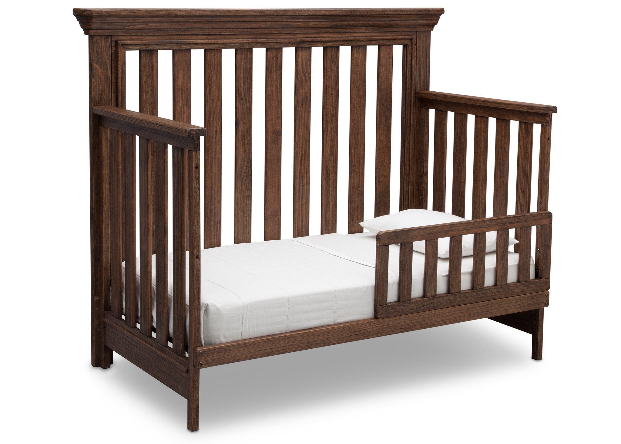 Langley 4-in-1 Convertible Baby Crib - Toddler Bed, Daybed & Full-Size Bed - Safe Nursery Furniture for Newborns to Teens - Perfect for Bedrooms, Daycare & Guest Rooms