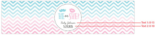 Custom Water Bottle Labels for Gender Reveal Party - Kate's Collection - Perfect for Baby Showers, Birthday Celebrations & Special Events
