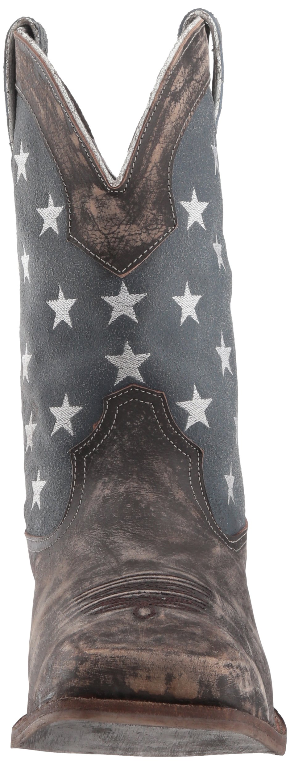 ROPER Men's Distressed Brown Square Toe Cowboy Boots - Western Work Boots for Men, Comfortable Riding & Outdoor Ranch Boots